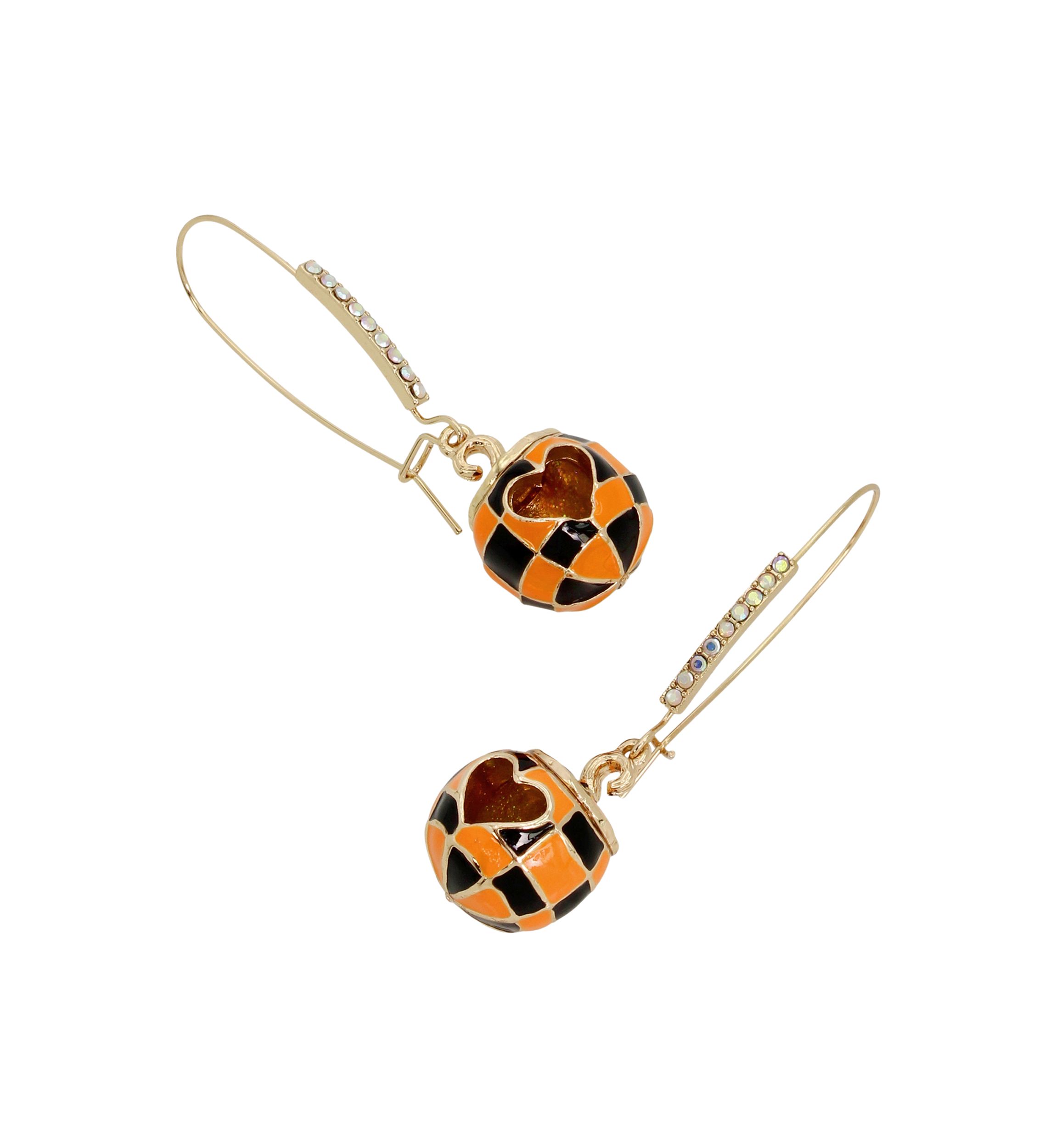Pumpkin Dangle Earrings
