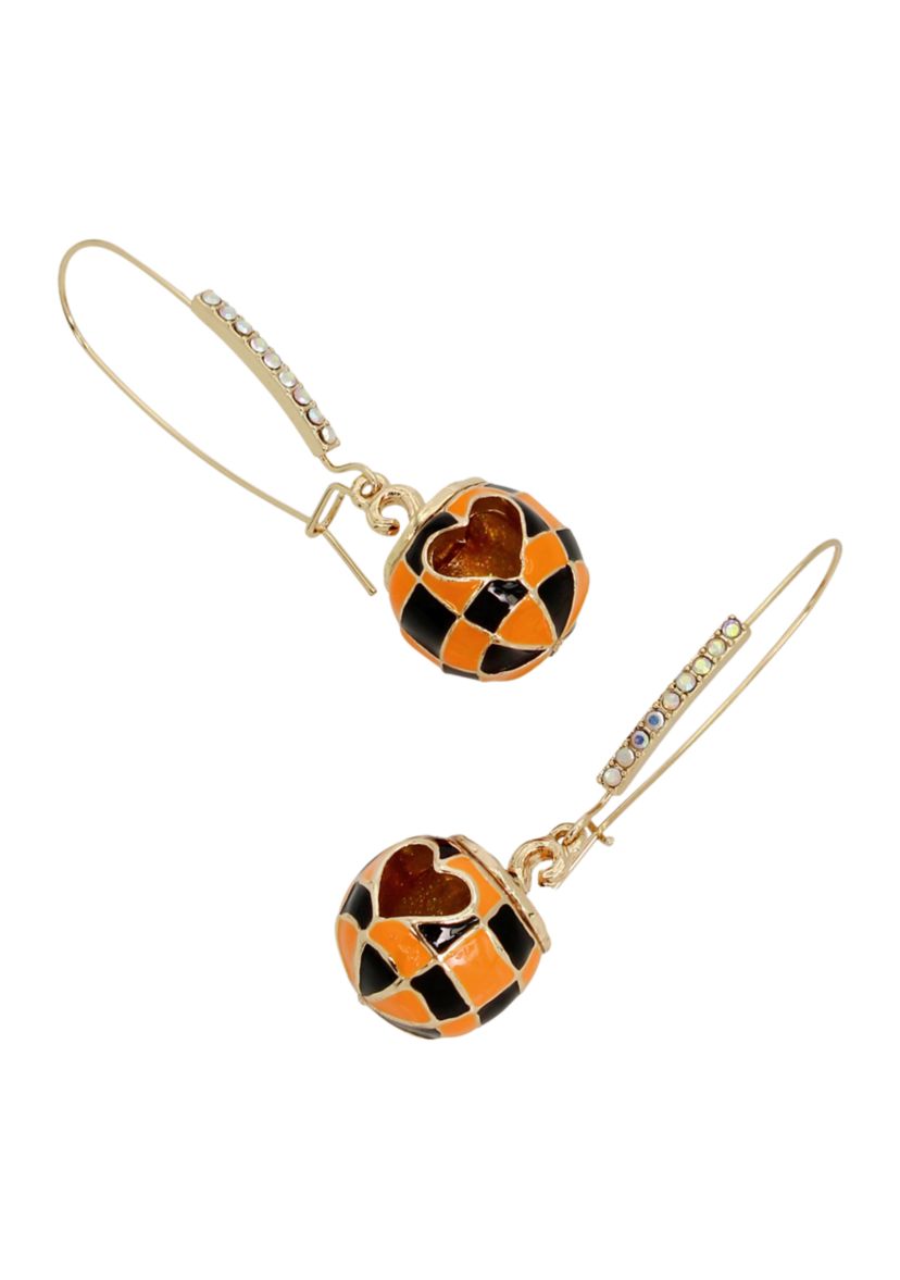Pumpkin Dangle Earrings