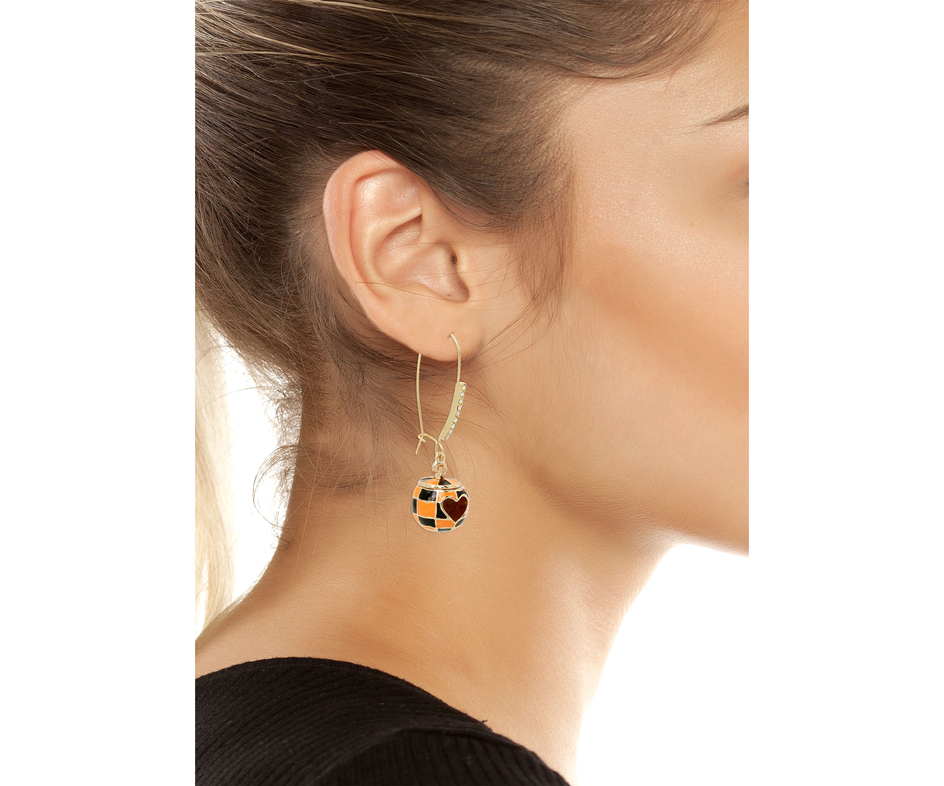 Pumpkin Dangle Earrings