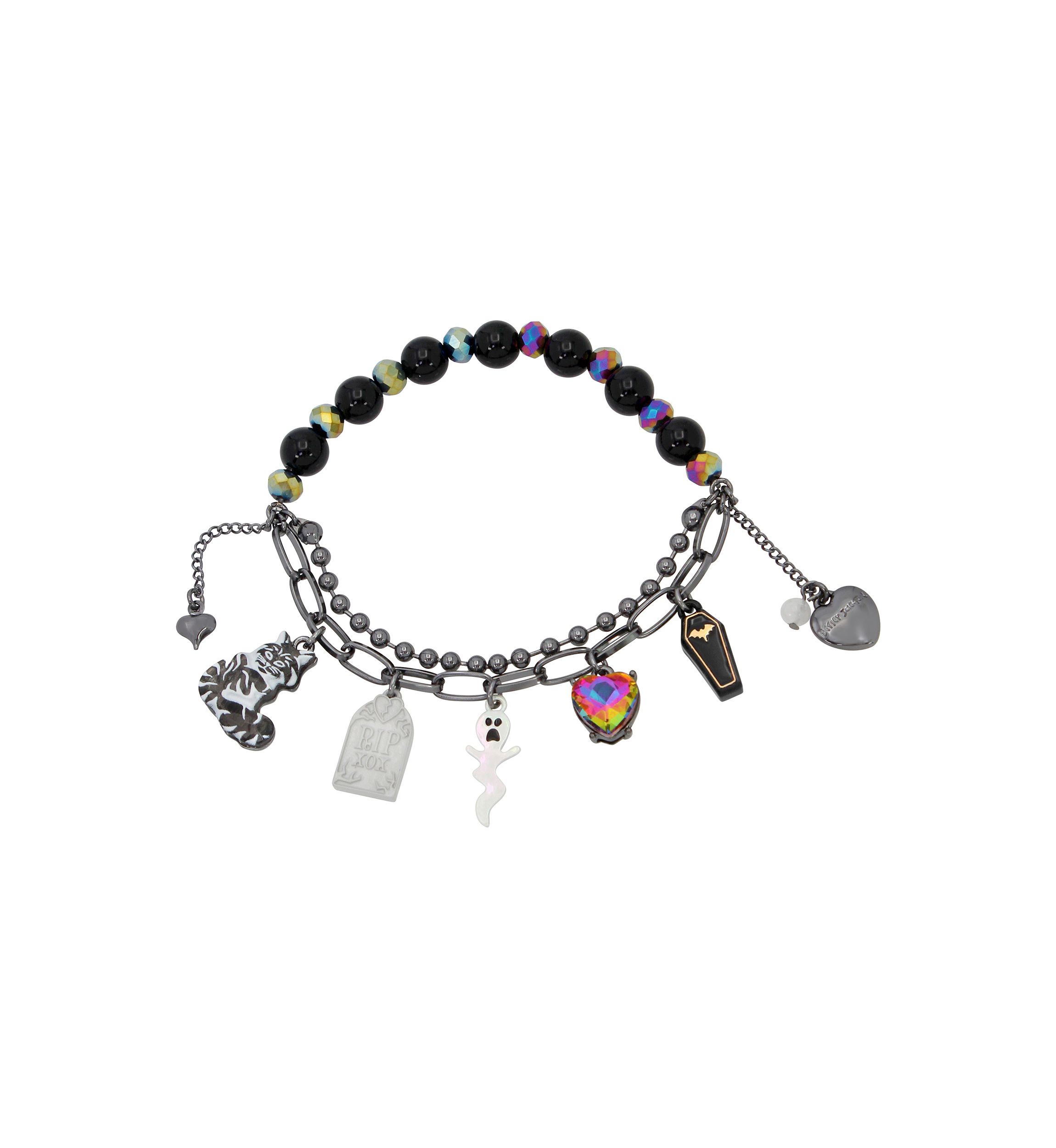 Ghost Charm Stretch Bracelet