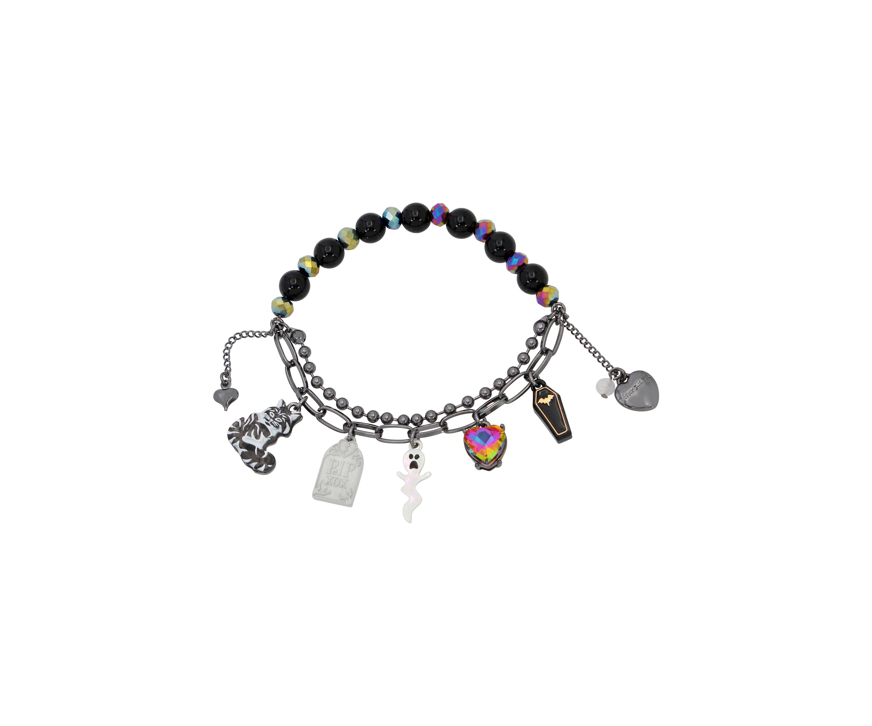 Ghost Charm Stretch Bracelet