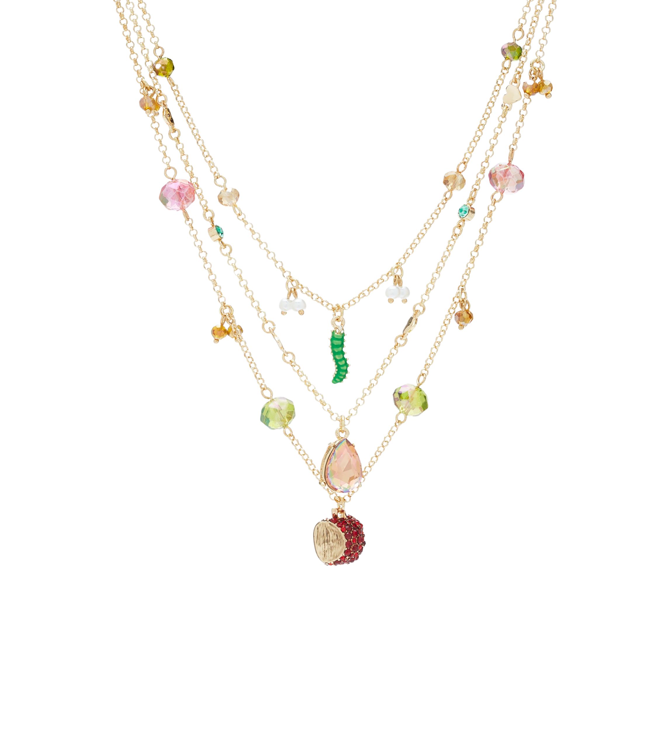 The Betsy Multi Charm Scarf Necklace main image 0