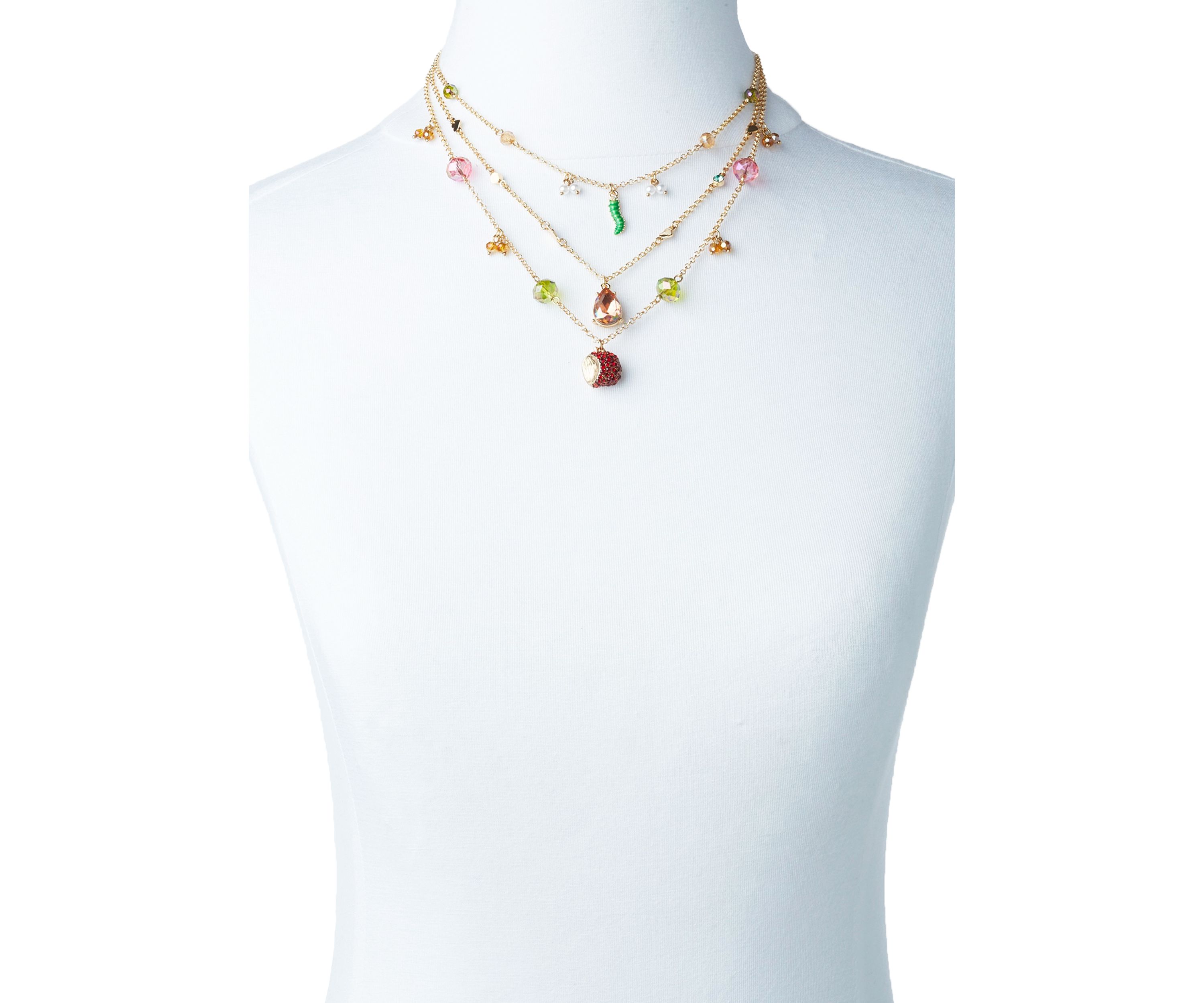 Autumn Charm Layered Necklace