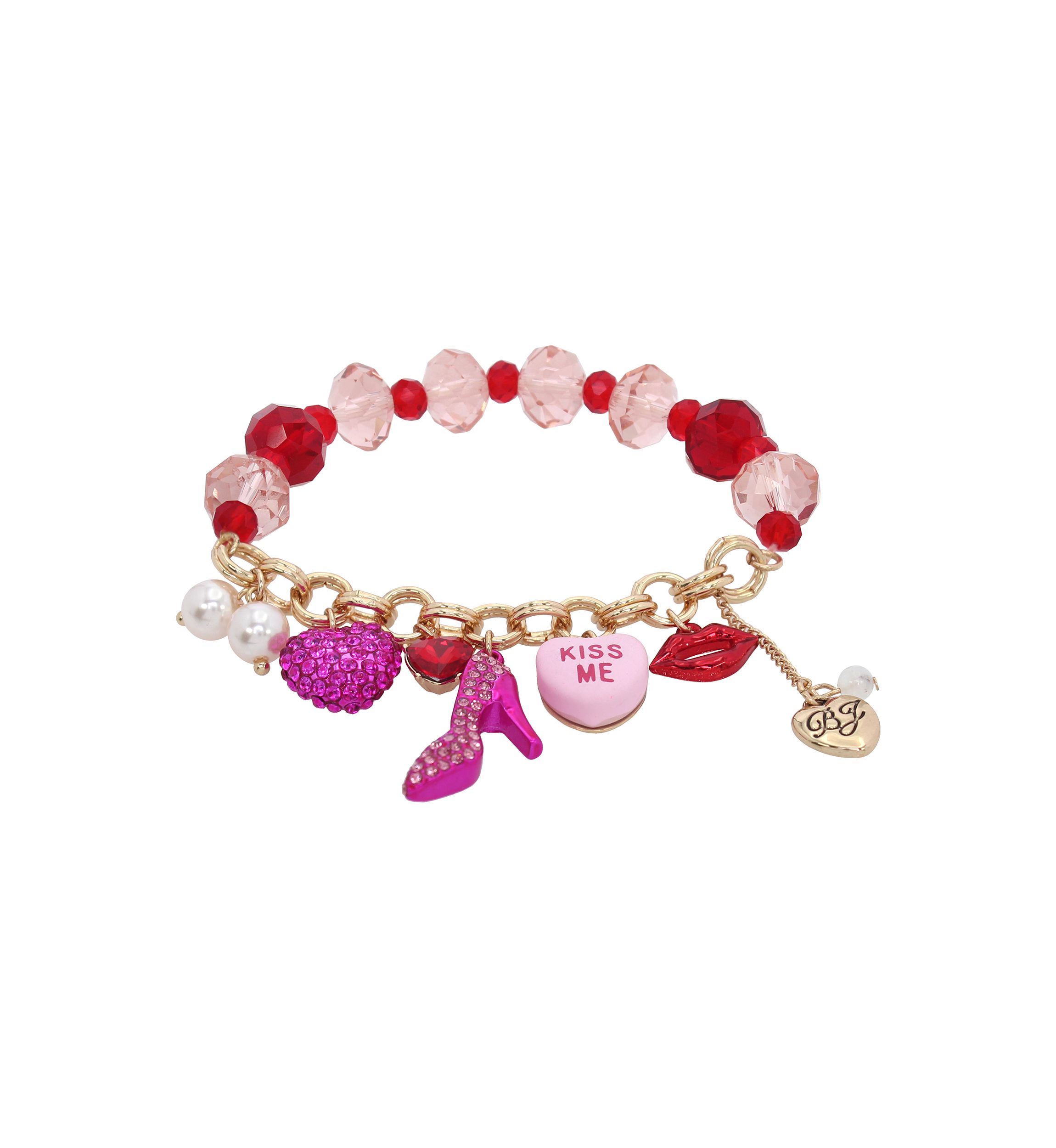 Sweetheart Charm Stretch Bracelet