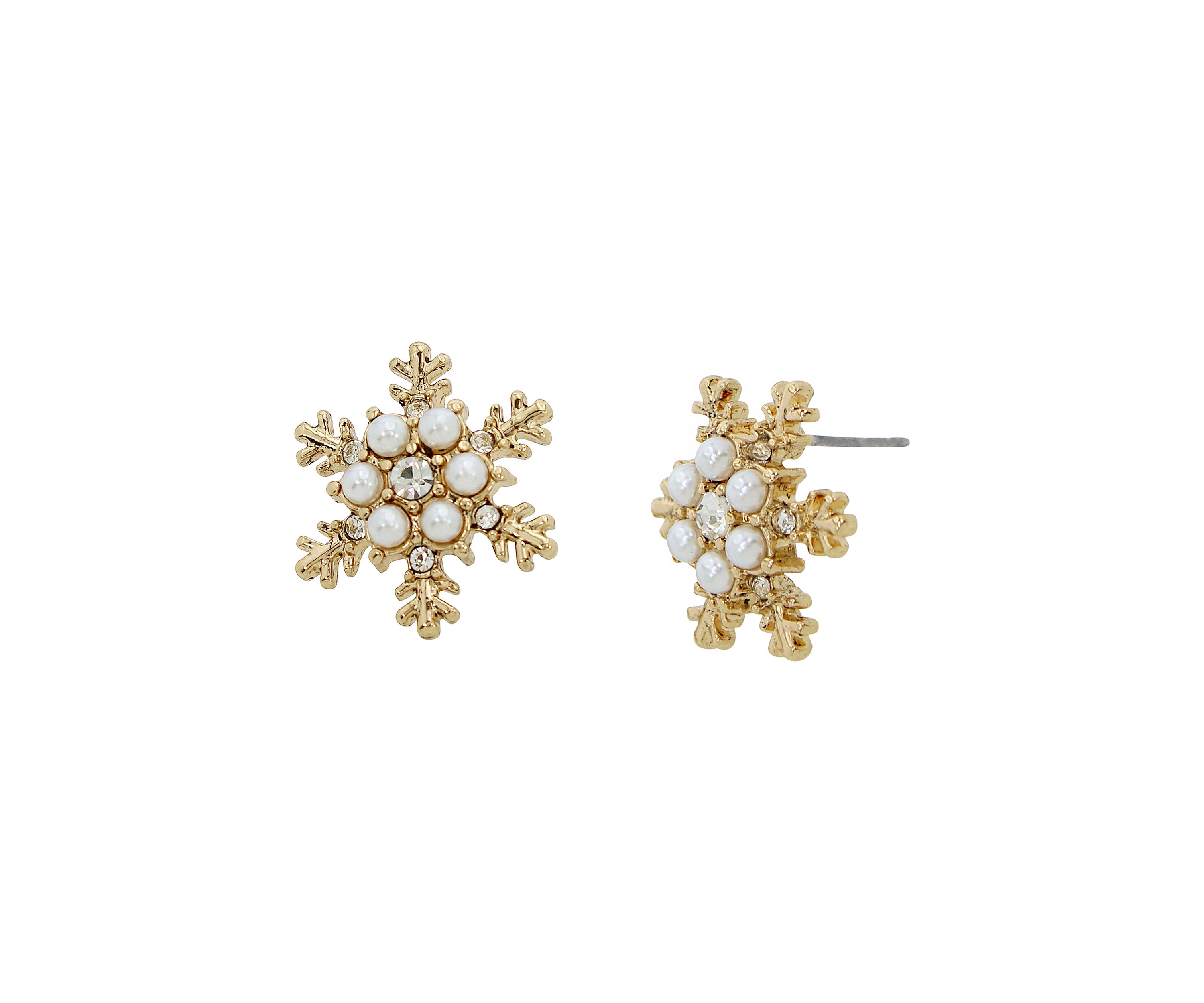 Snowflake Stud Earrings