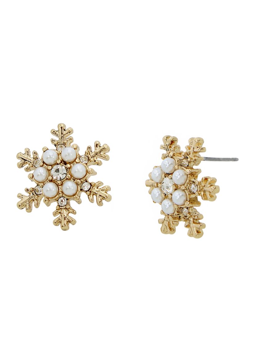Snowflake Stud Earrings
