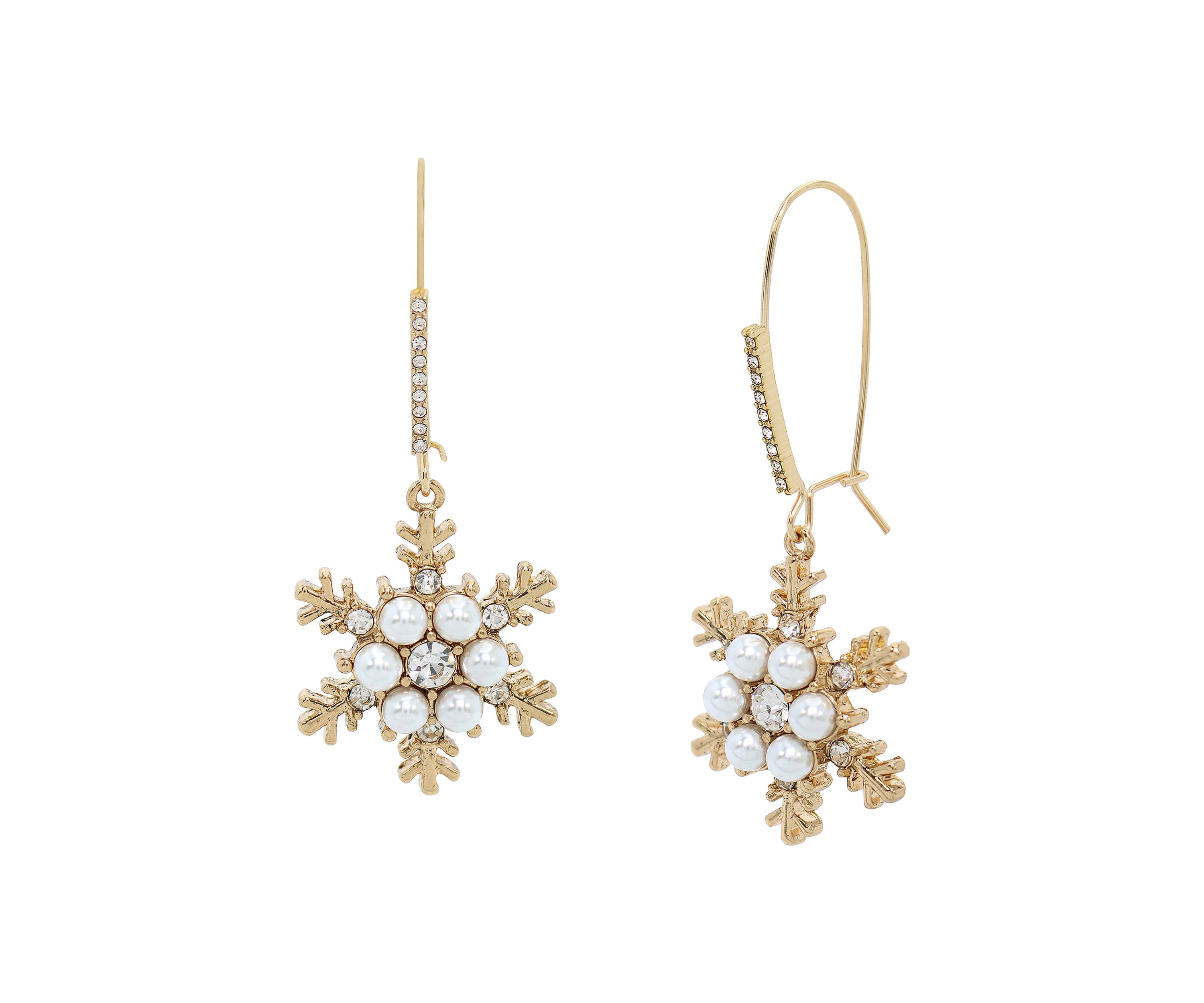 Snowflake Dangle Earrings