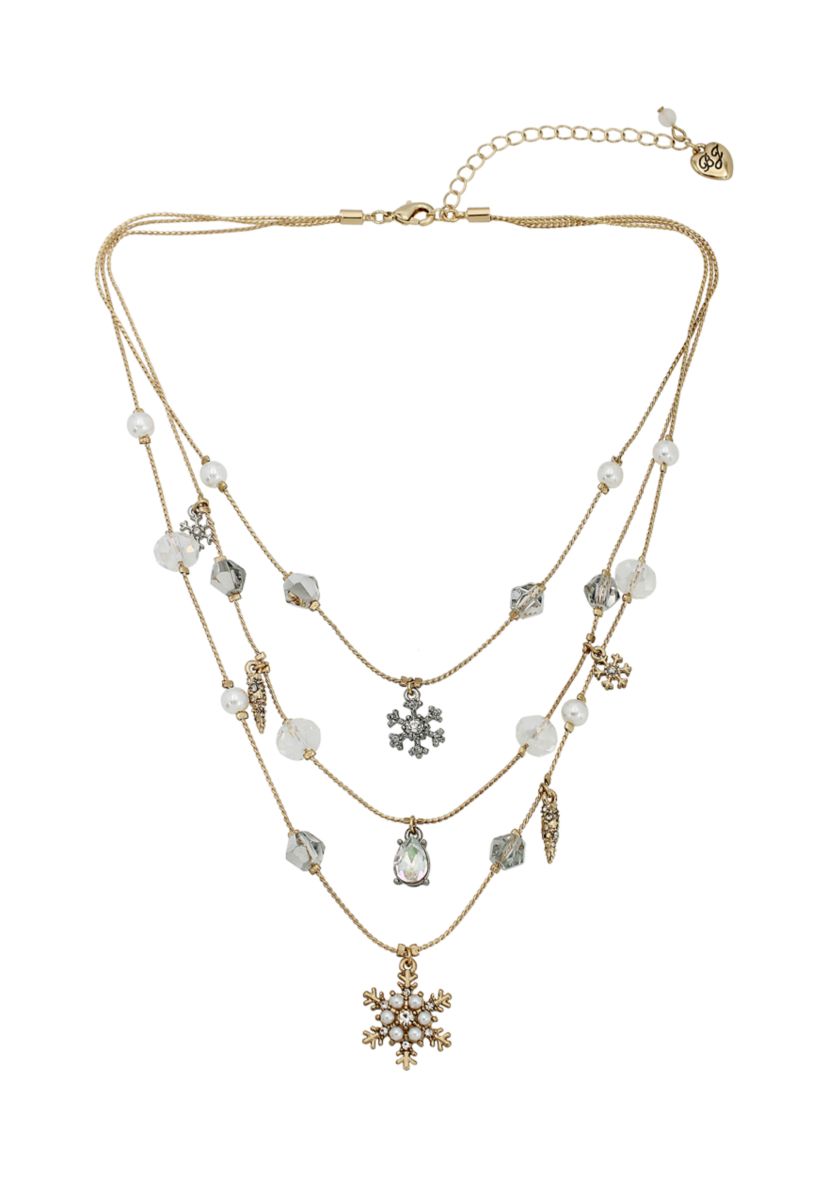 Snowflake Layered Necklace