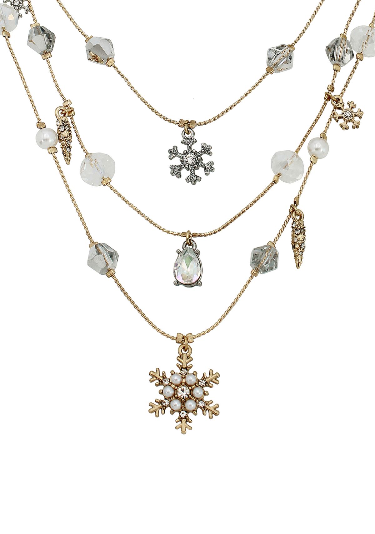 Snowflake Layered Necklace