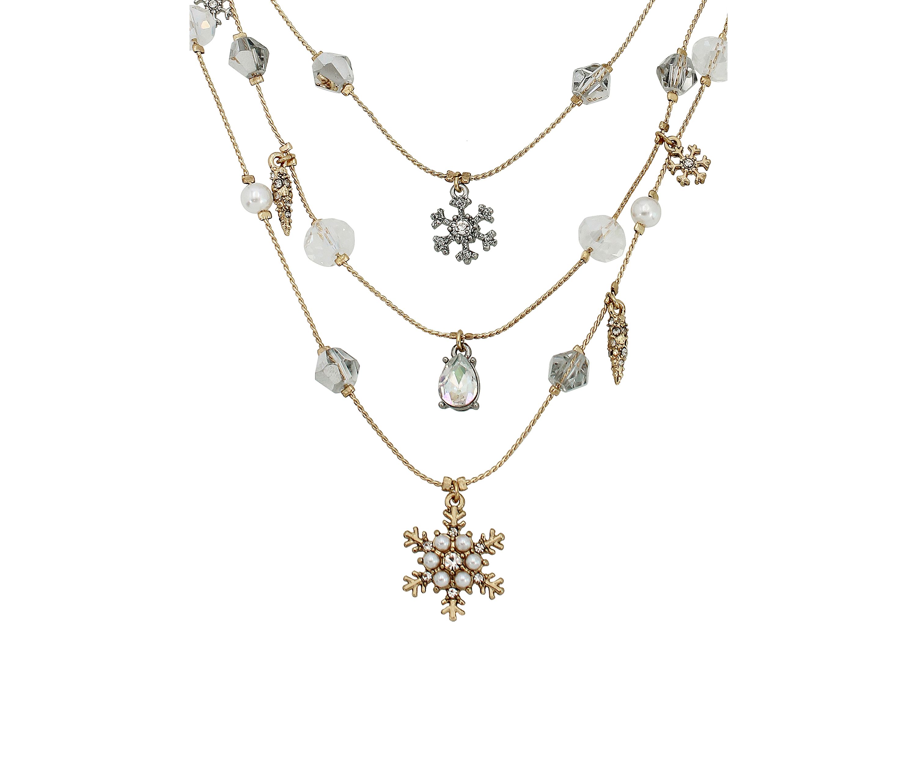 Snowflake Layered Necklace