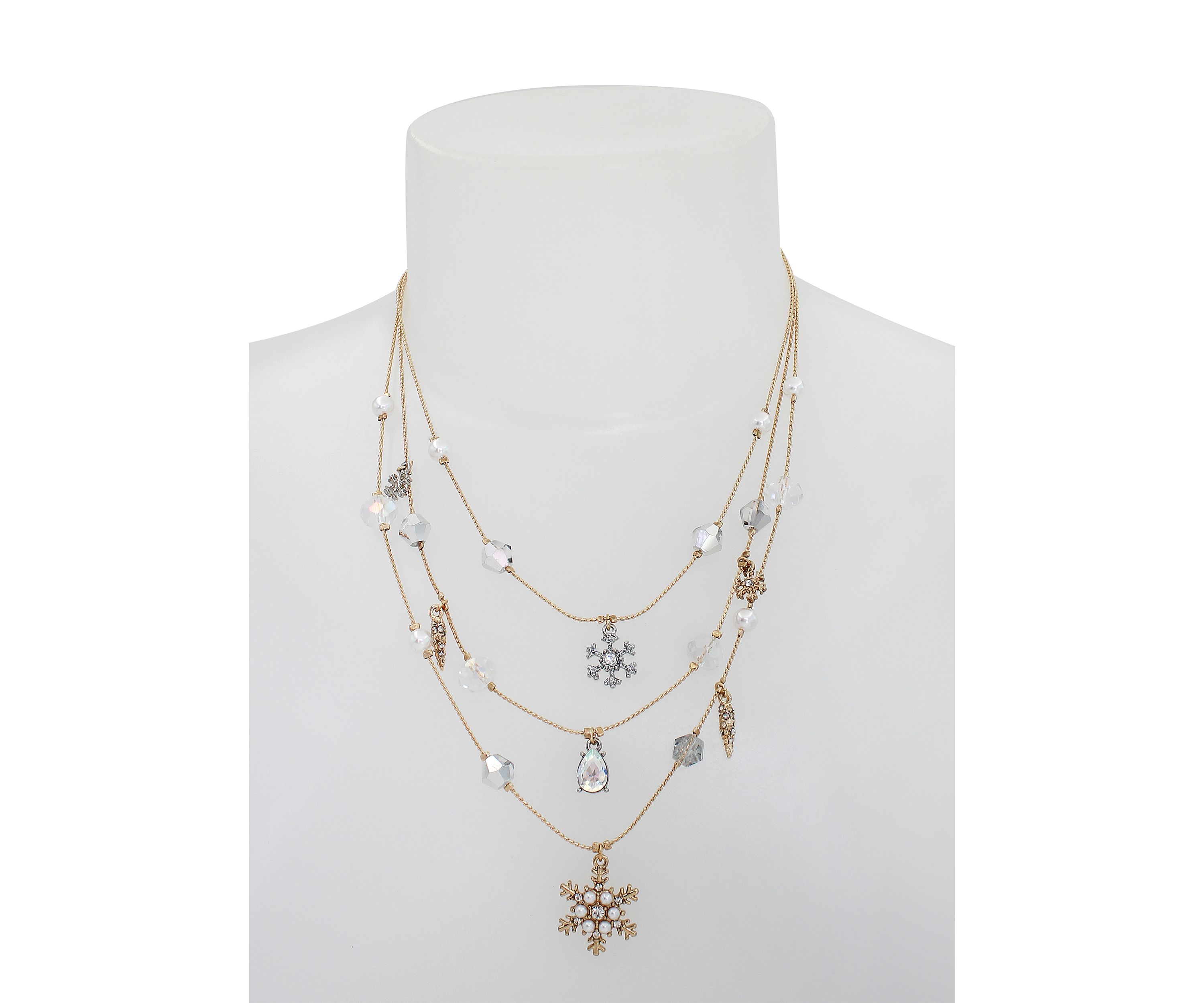 Snowflake Layered Necklace