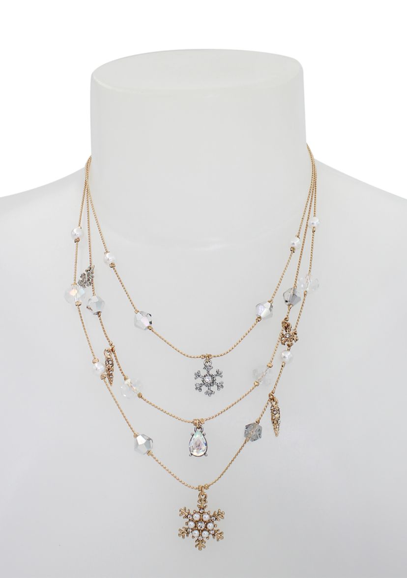 Snowflake Layered Necklace