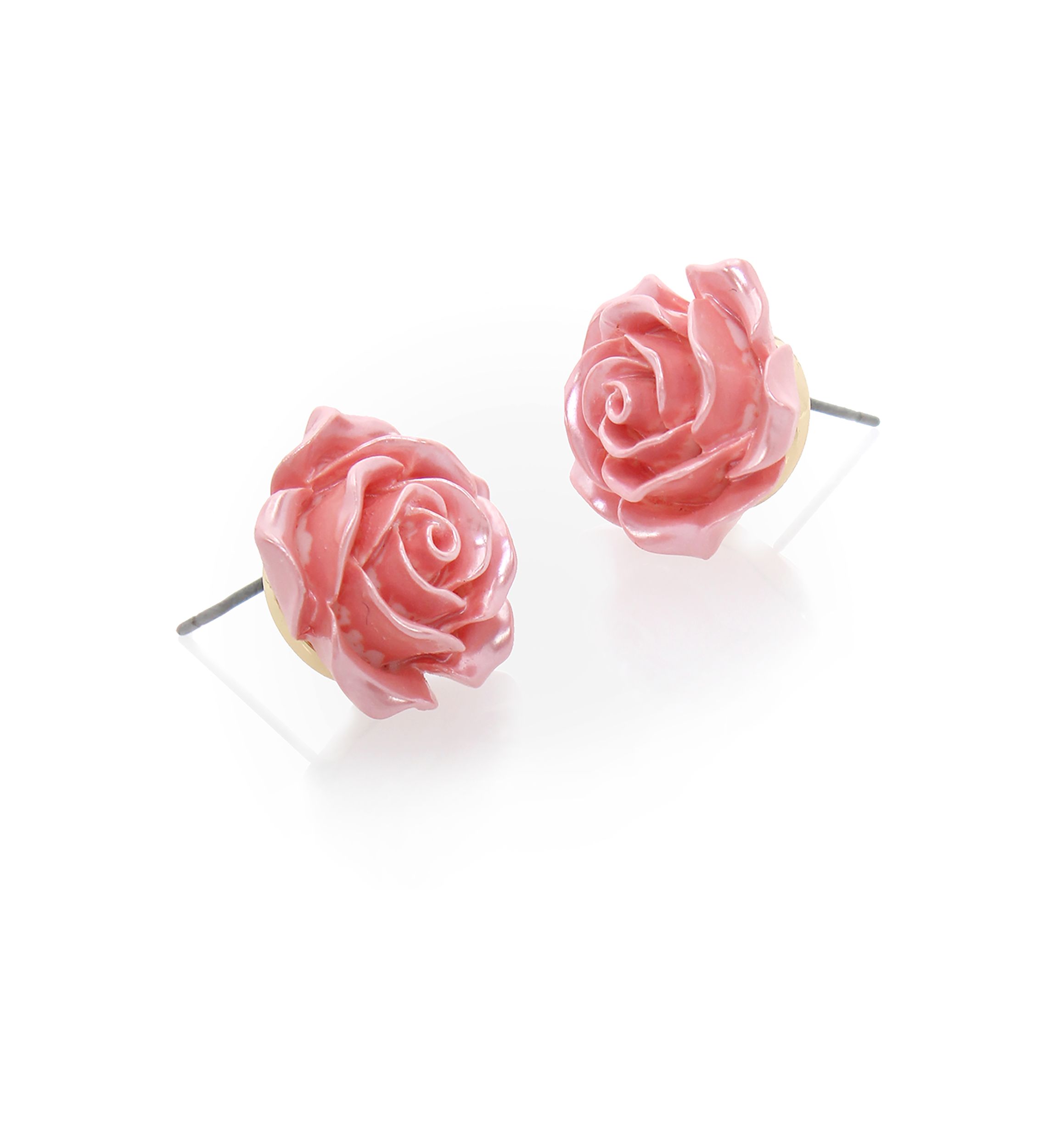 Sweetheart Rose Stud Earrings