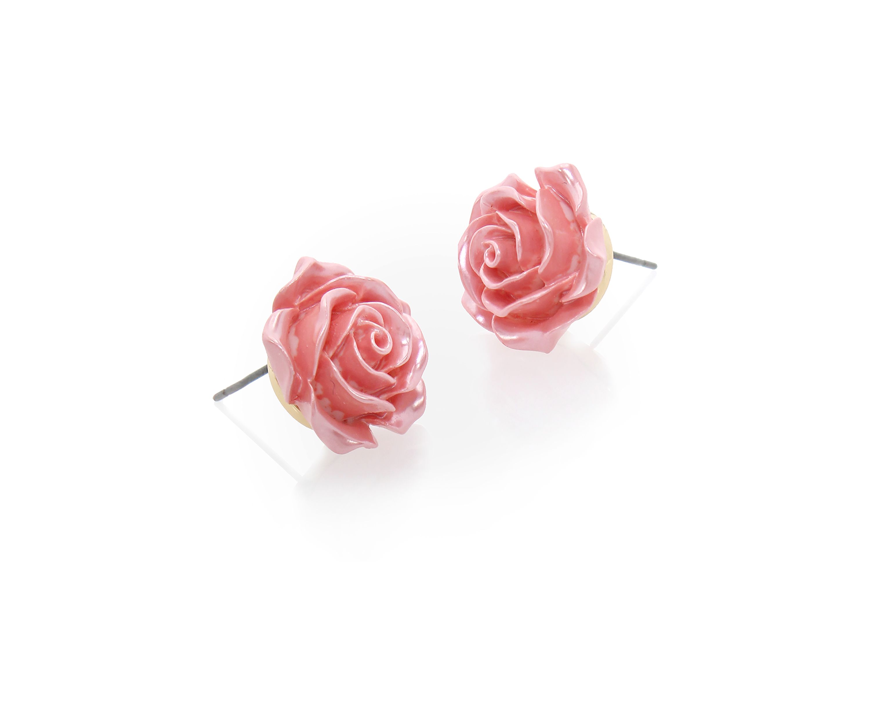 Sweetheart Rose Stud Earrings