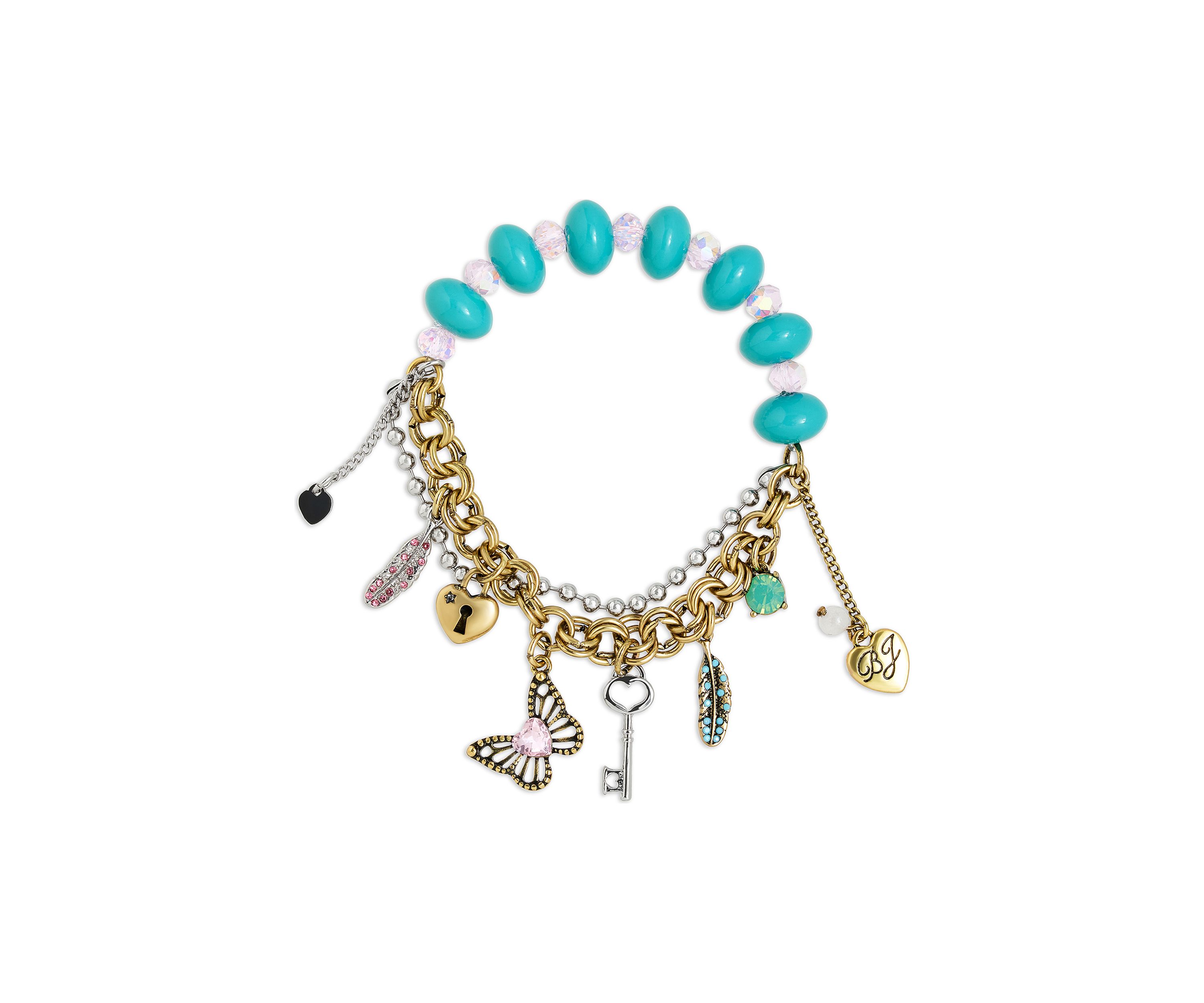 Boho Butterfly Mixed Charm Stretch Bracelet