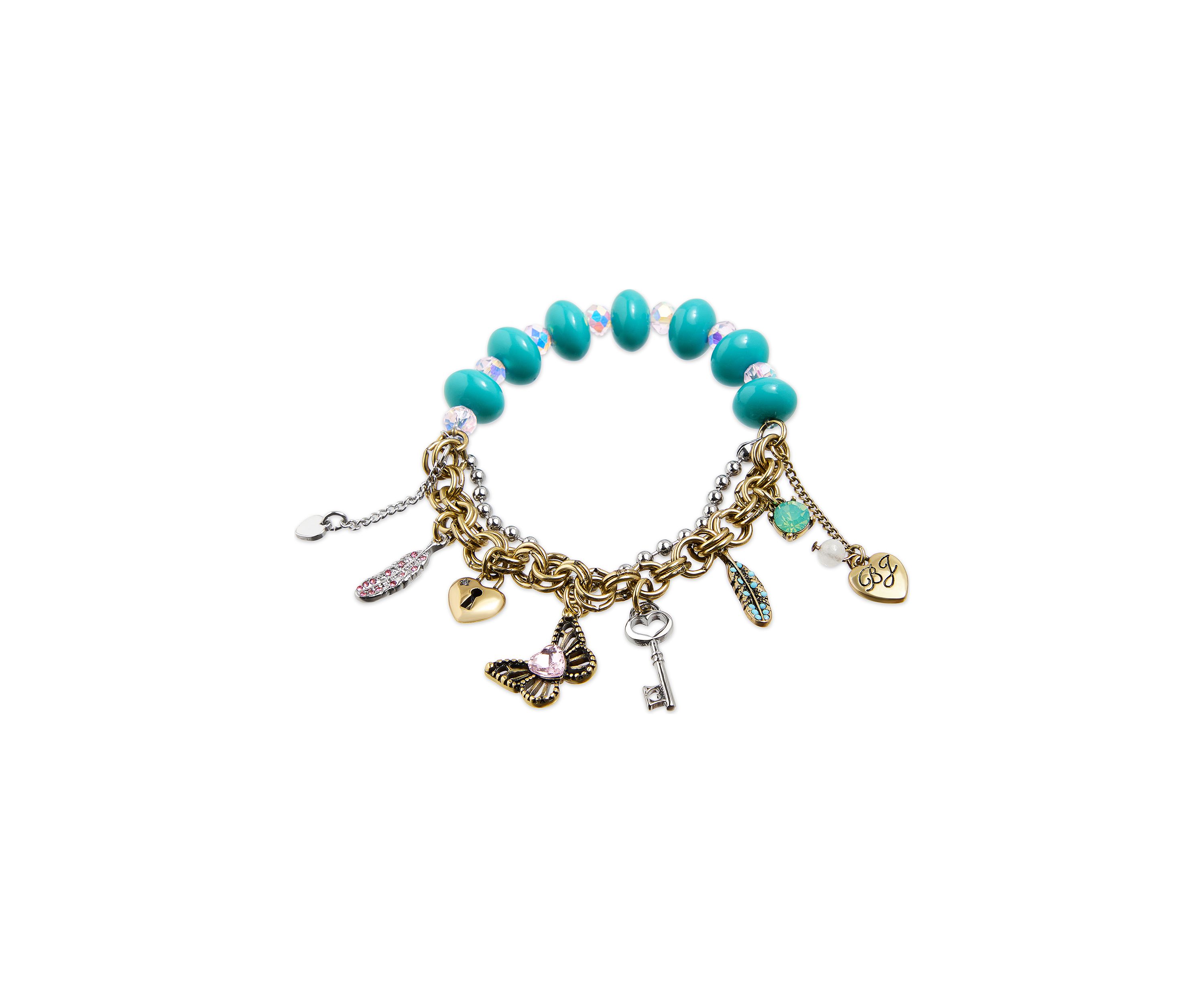 Boho Butterfly Mixed Charm Stretch Bracelet