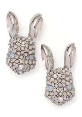 Betsey Johnson Spring Bunny Stud Earrings