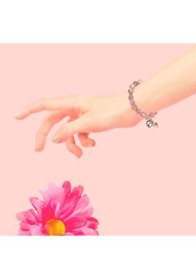 Flower Bead Stretch Bracelet