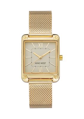Mesh Bracelet Nine West Bangle Watch Belk