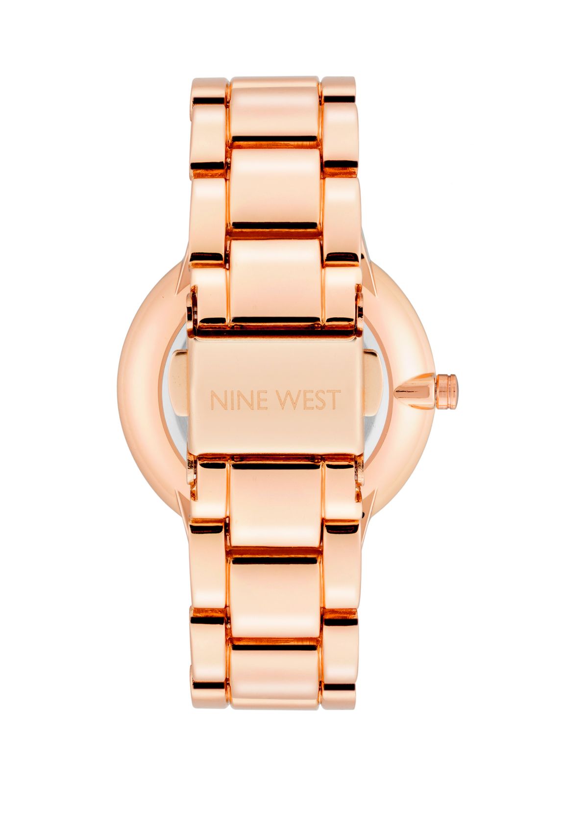 Womens 36 Millimeter Rose Gold-Tone Metal Link Bracelet Watch 
