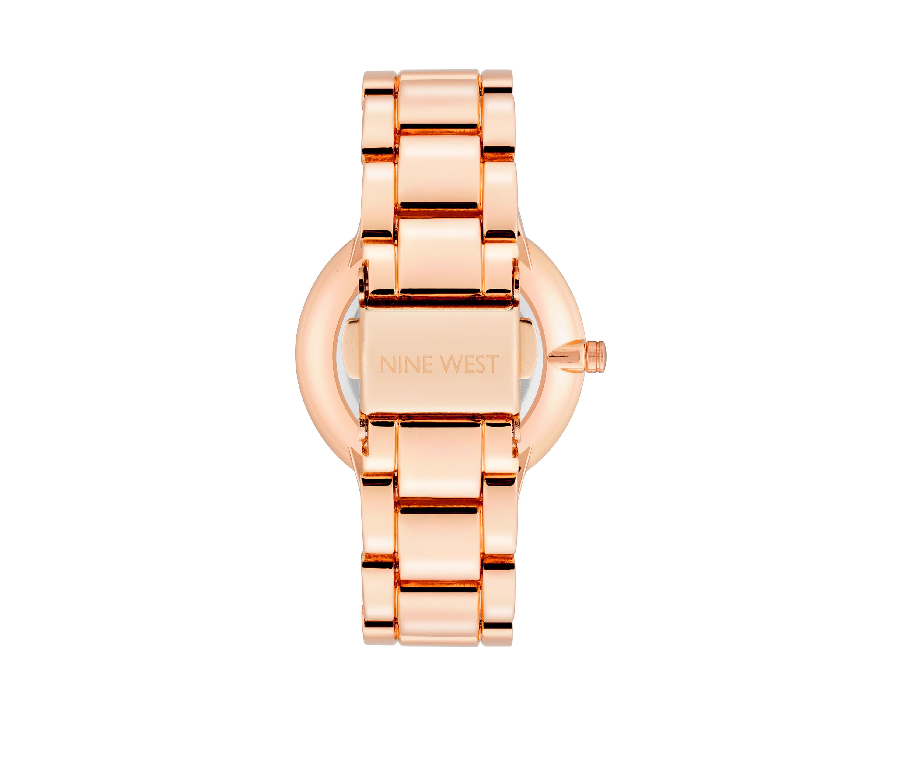 Womens 36 Millimeter Rose Gold-Tone Metal Link Bracelet Watch 