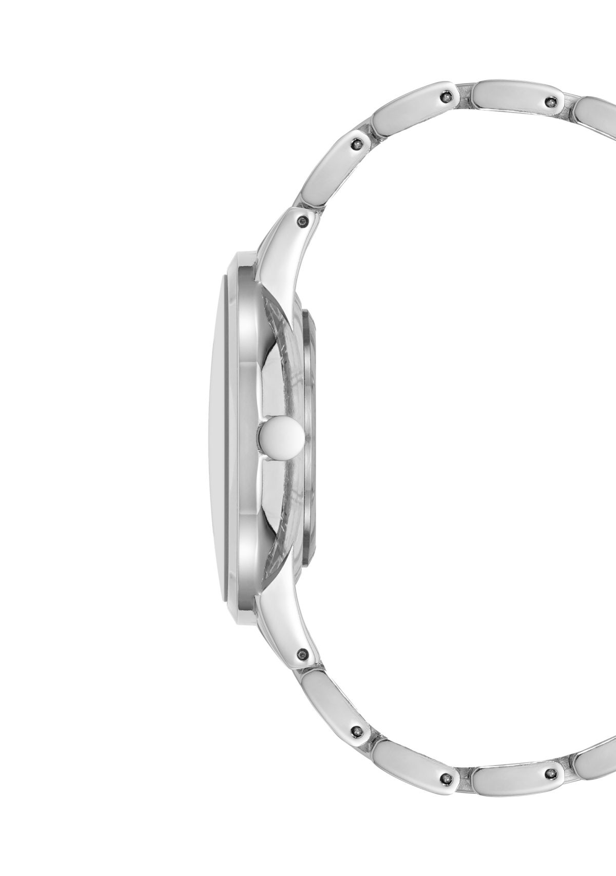 Quartz Metal Alloy Embossed Floral Dial Watch