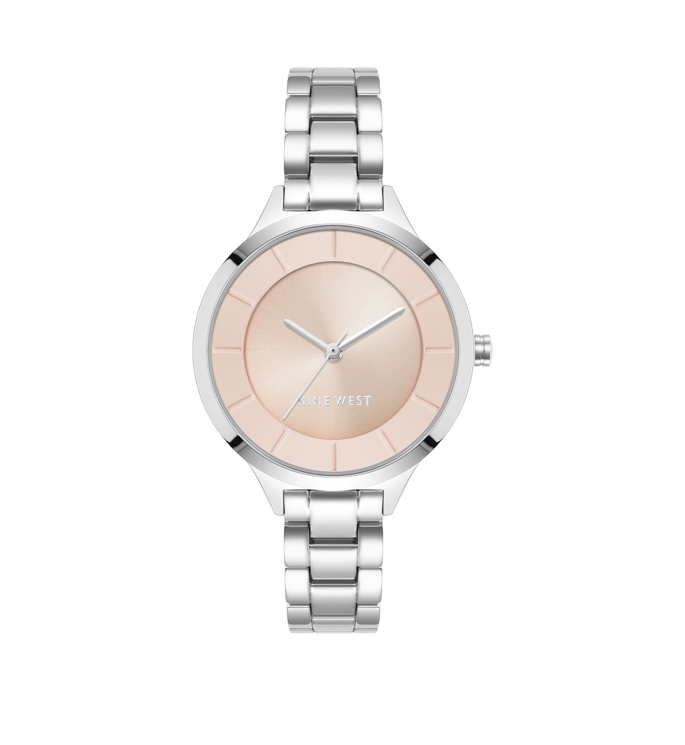Womens 34 Millimeter Silver-Tone Metal Link Bracelet Watch 