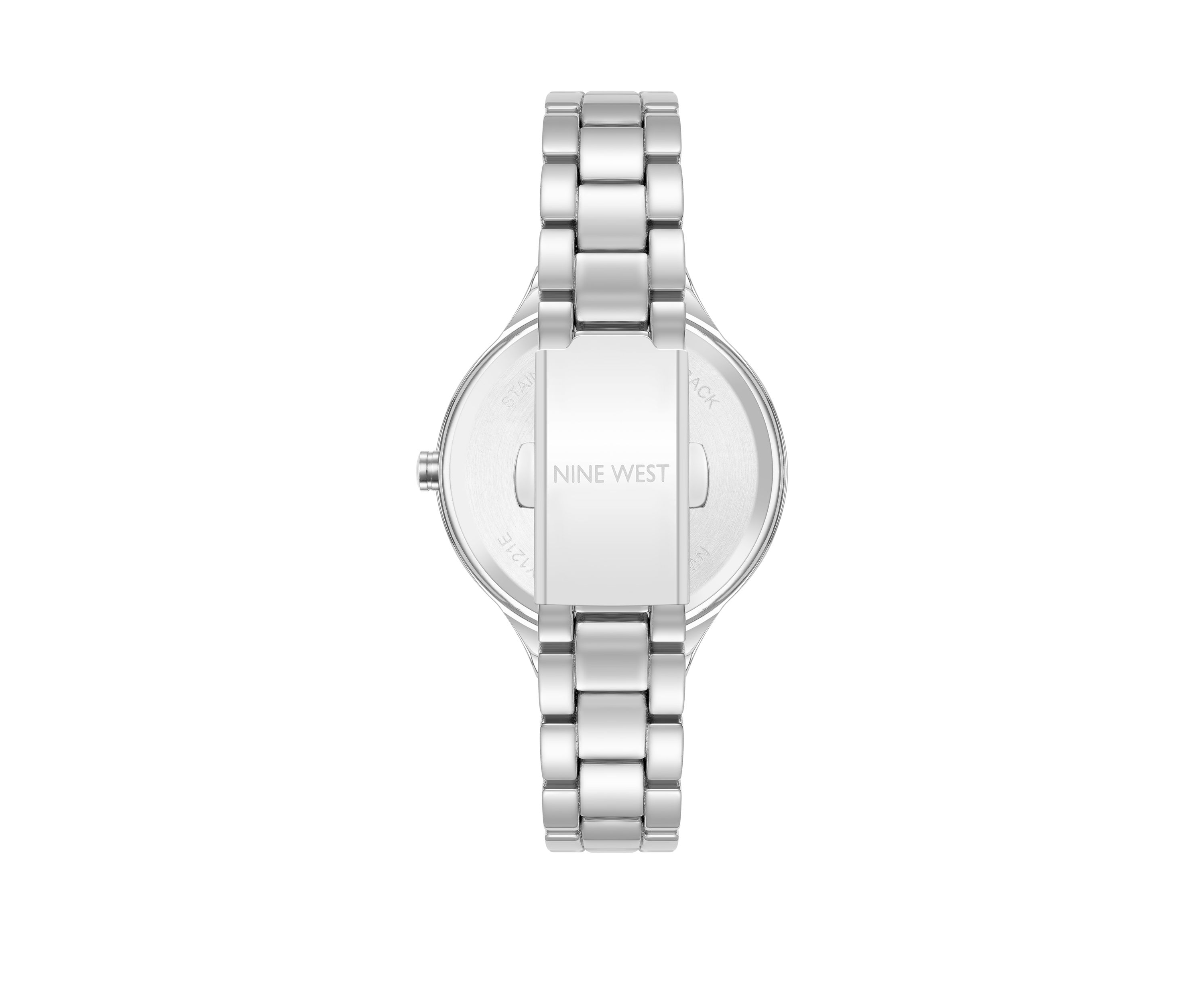 Womens 34 Millimeter Silver-Tone Metal Link Bracelet Watch 