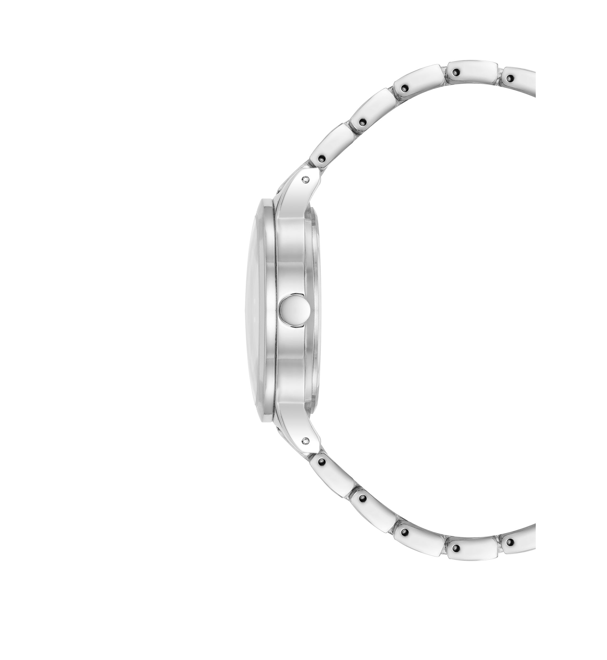 Womens 34 Millimeter Silver-Tone Metal Link Bracelet Watch 