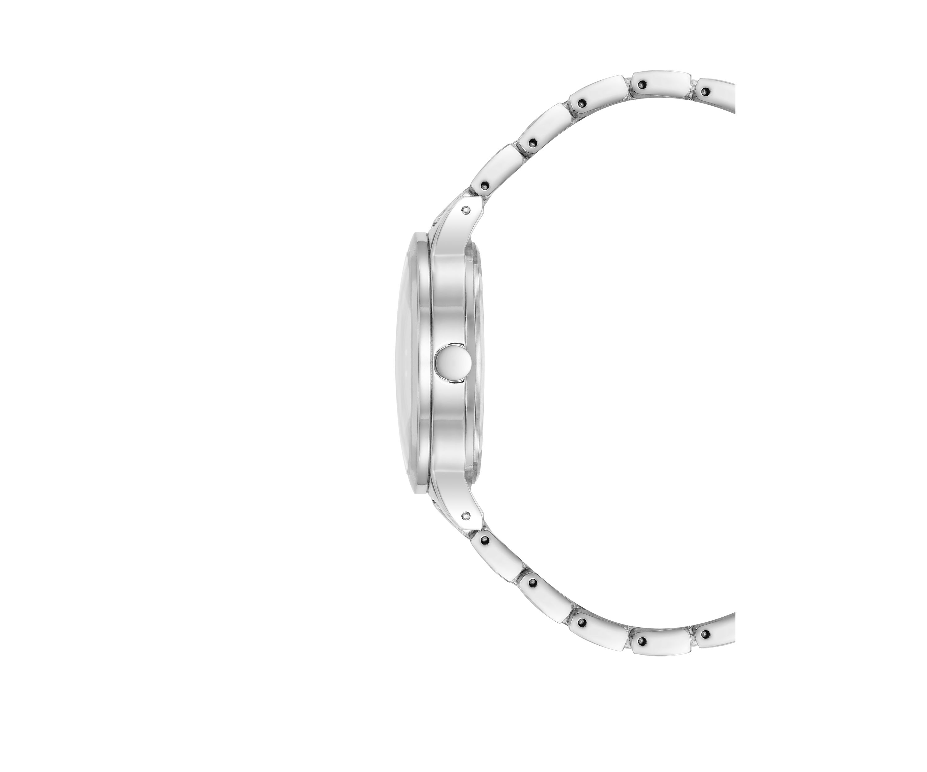Womens 34 Millimeter Silver-Tone Metal Link Bracelet Watch 