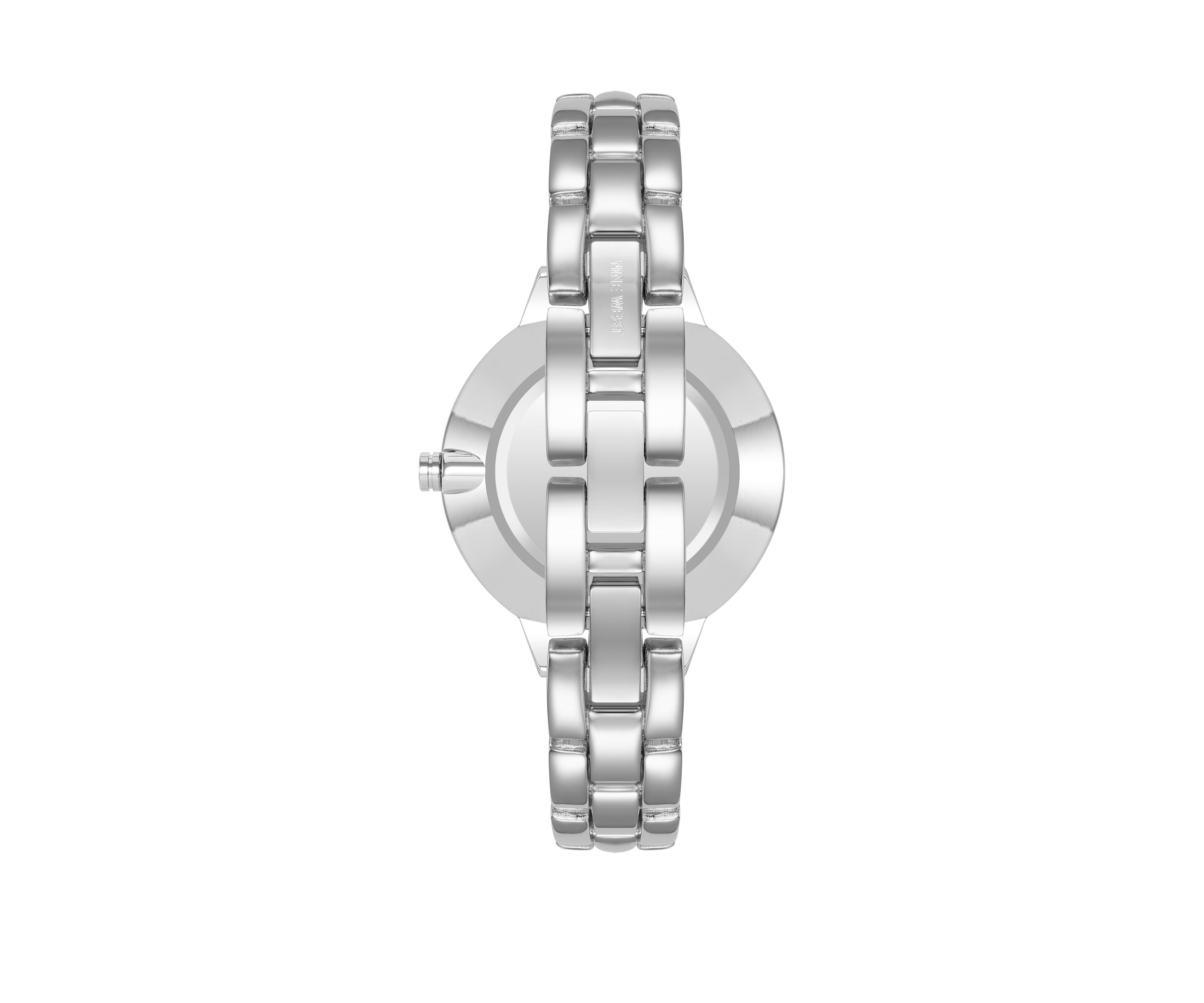 Womens 36 Millimeter Silver-Tone Metal Link Bracelet Watch 