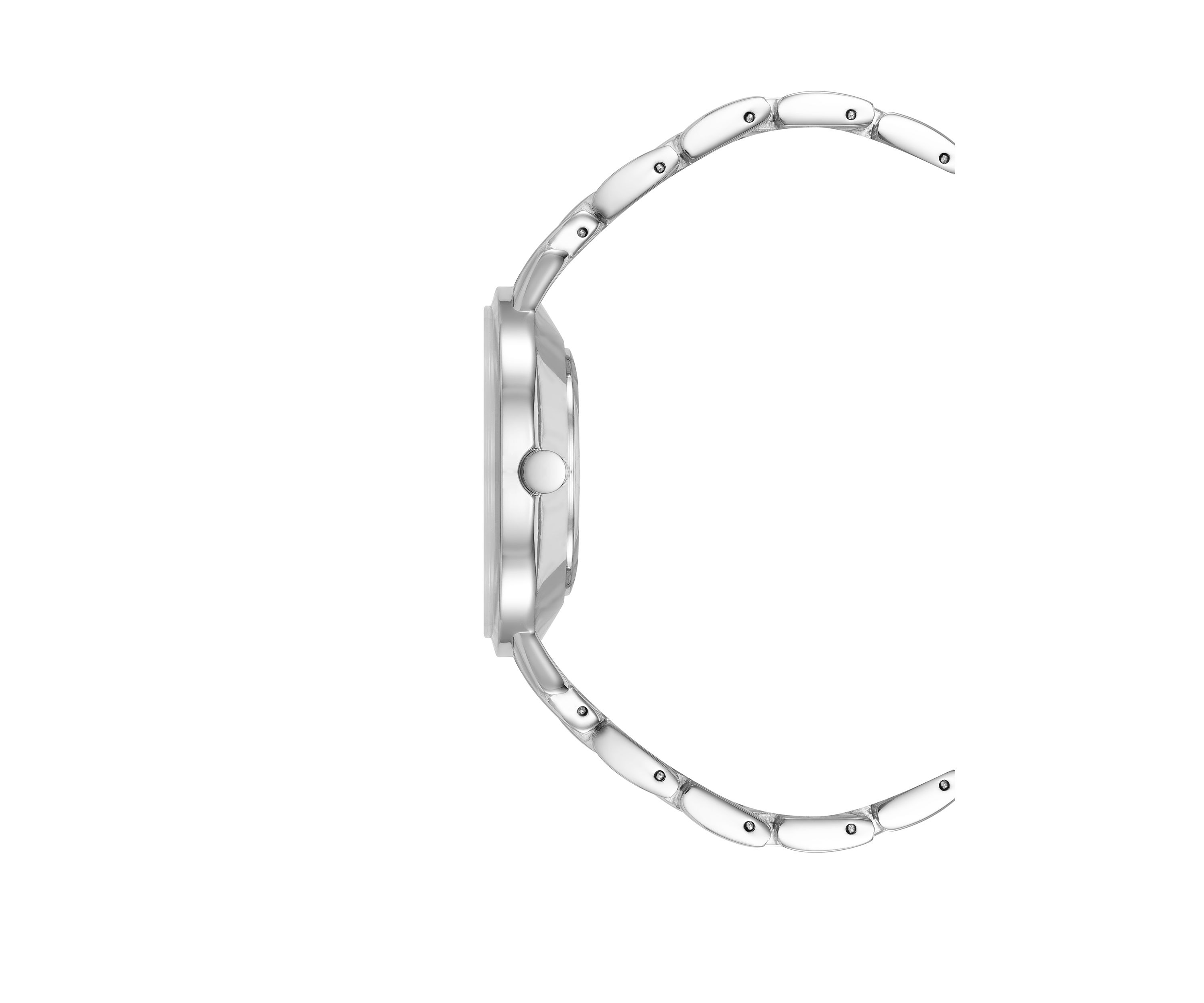 Womens 36 Millimeter Silver-Tone Metal Link Bracelet Watch 