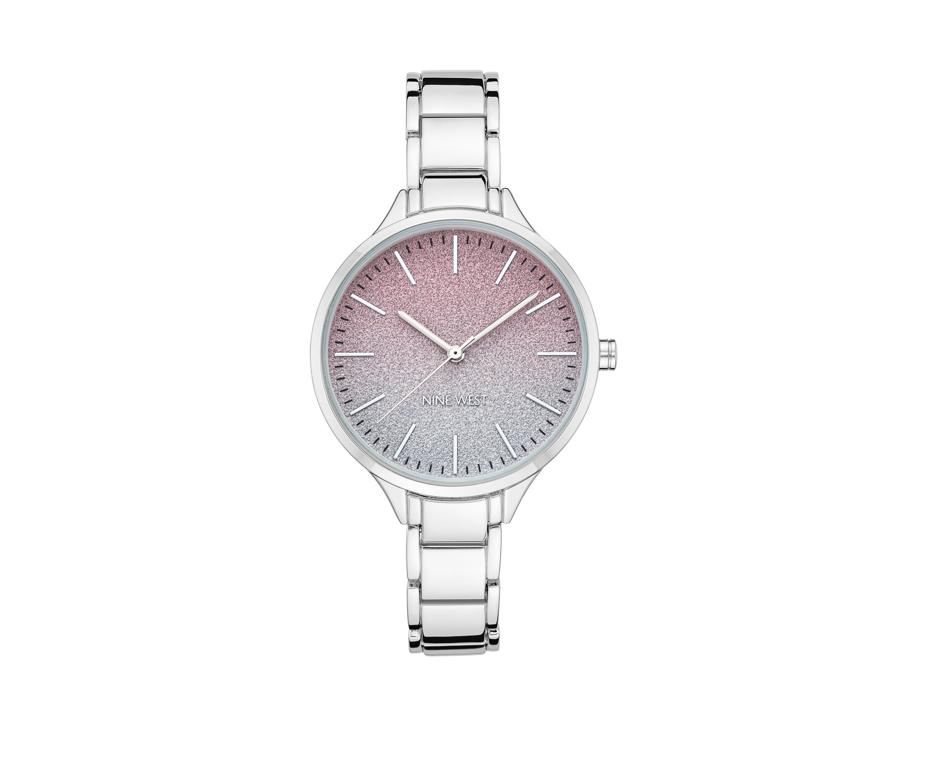 Womens 36 Millimeter Silver-Tone Metal Link Bracelet Watch 