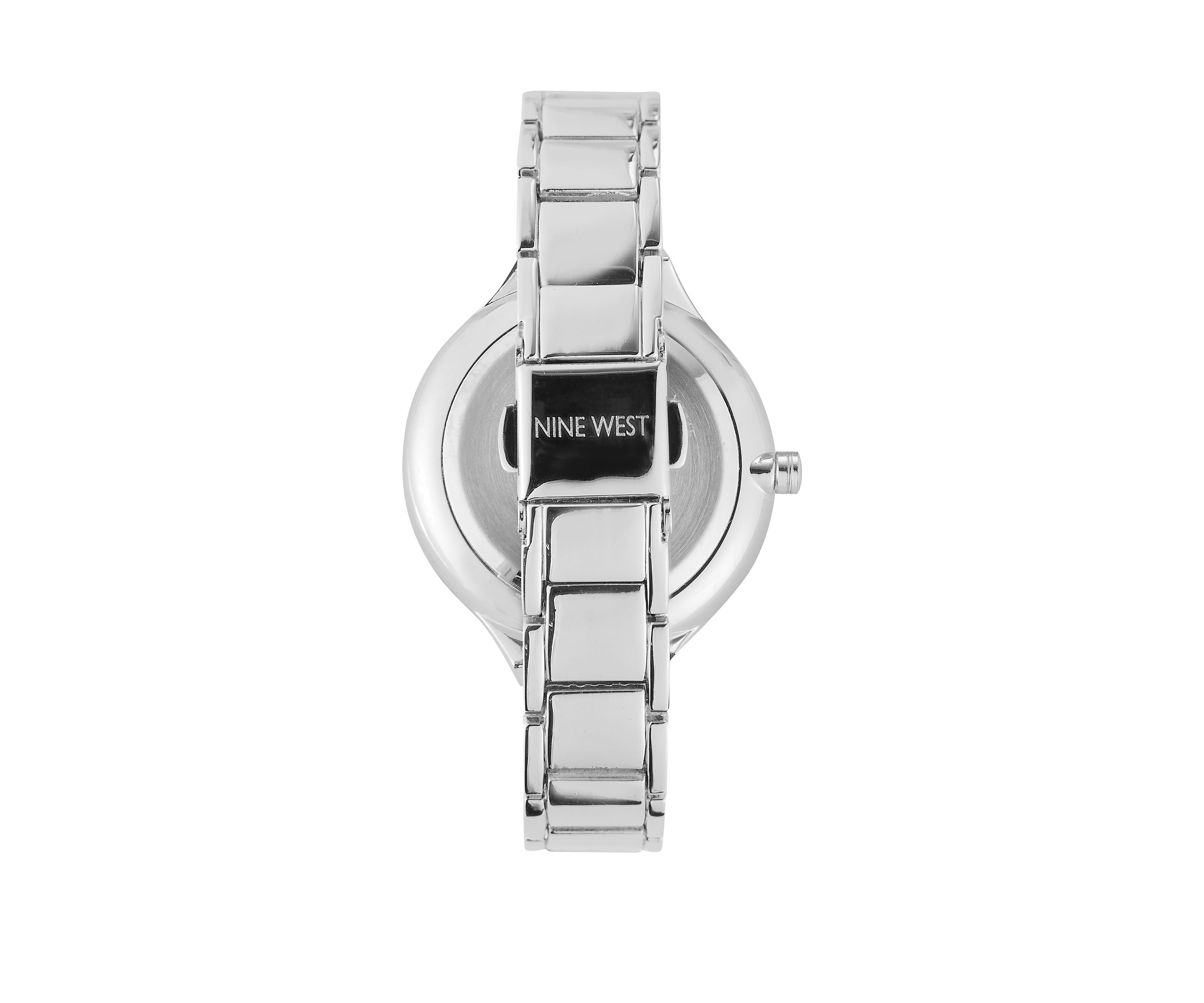 Womens 36 Millimeter Silver-Tone Metal Link Bracelet Watch 