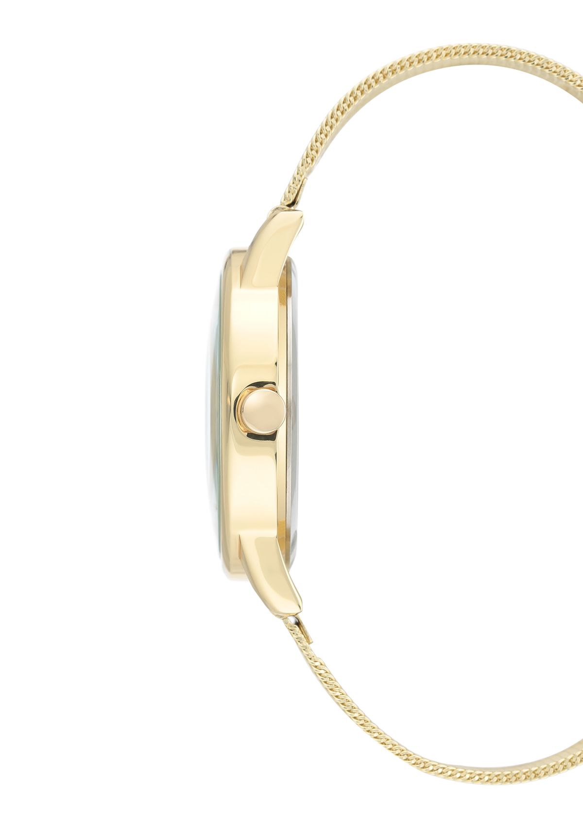 Floral Mesh Band Watch