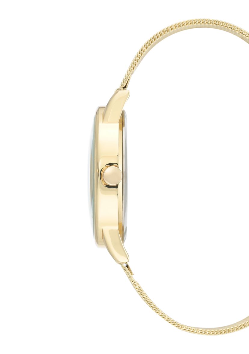 Floral Mesh Band Watch