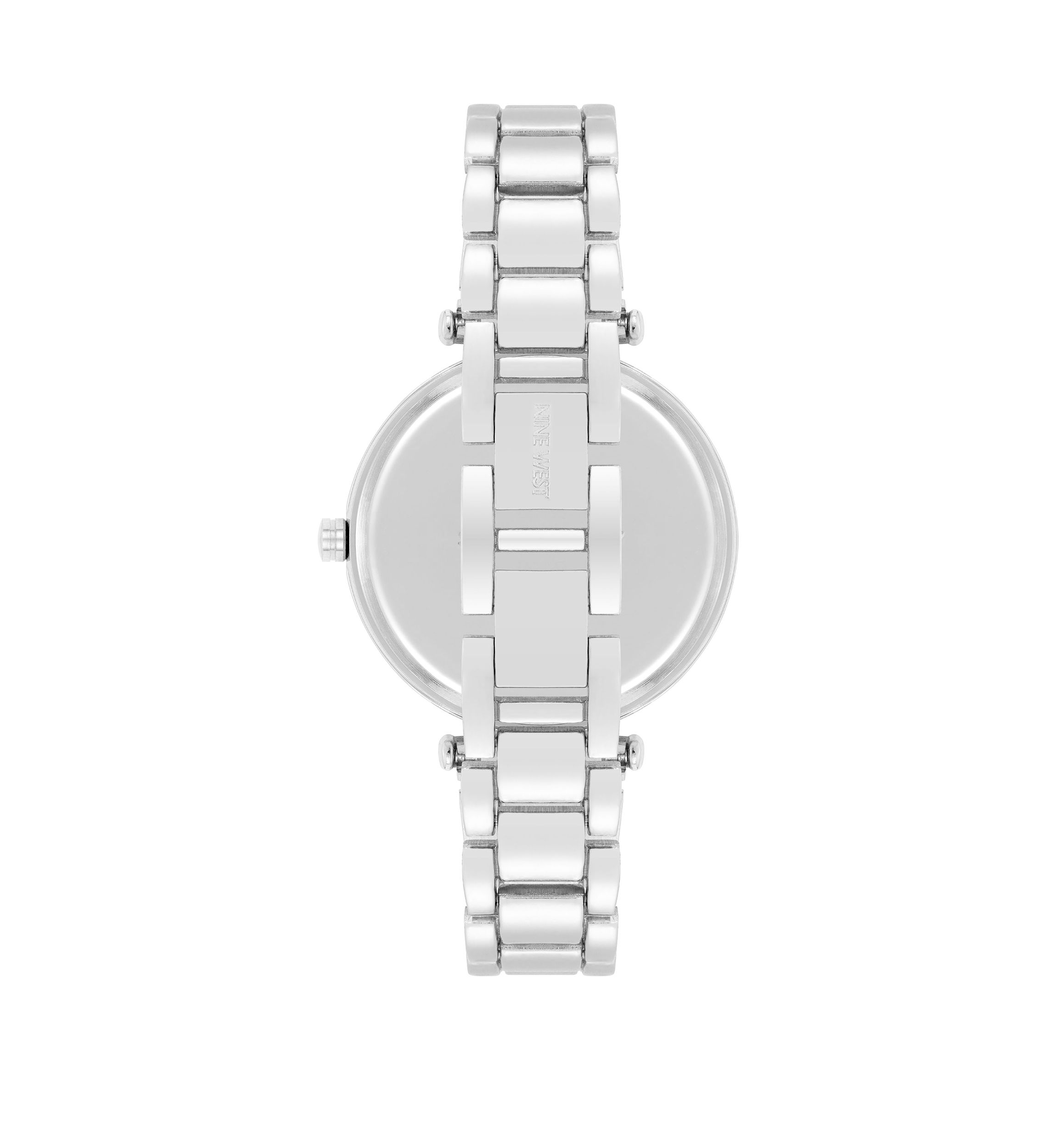 Womens 36 Millimeter Silver-Tone Metal Link Bracelet Watch 