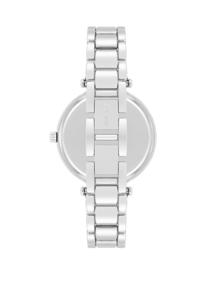 Womens 36 Millimeter Silver-Tone Metal Link Bracelet Watch 