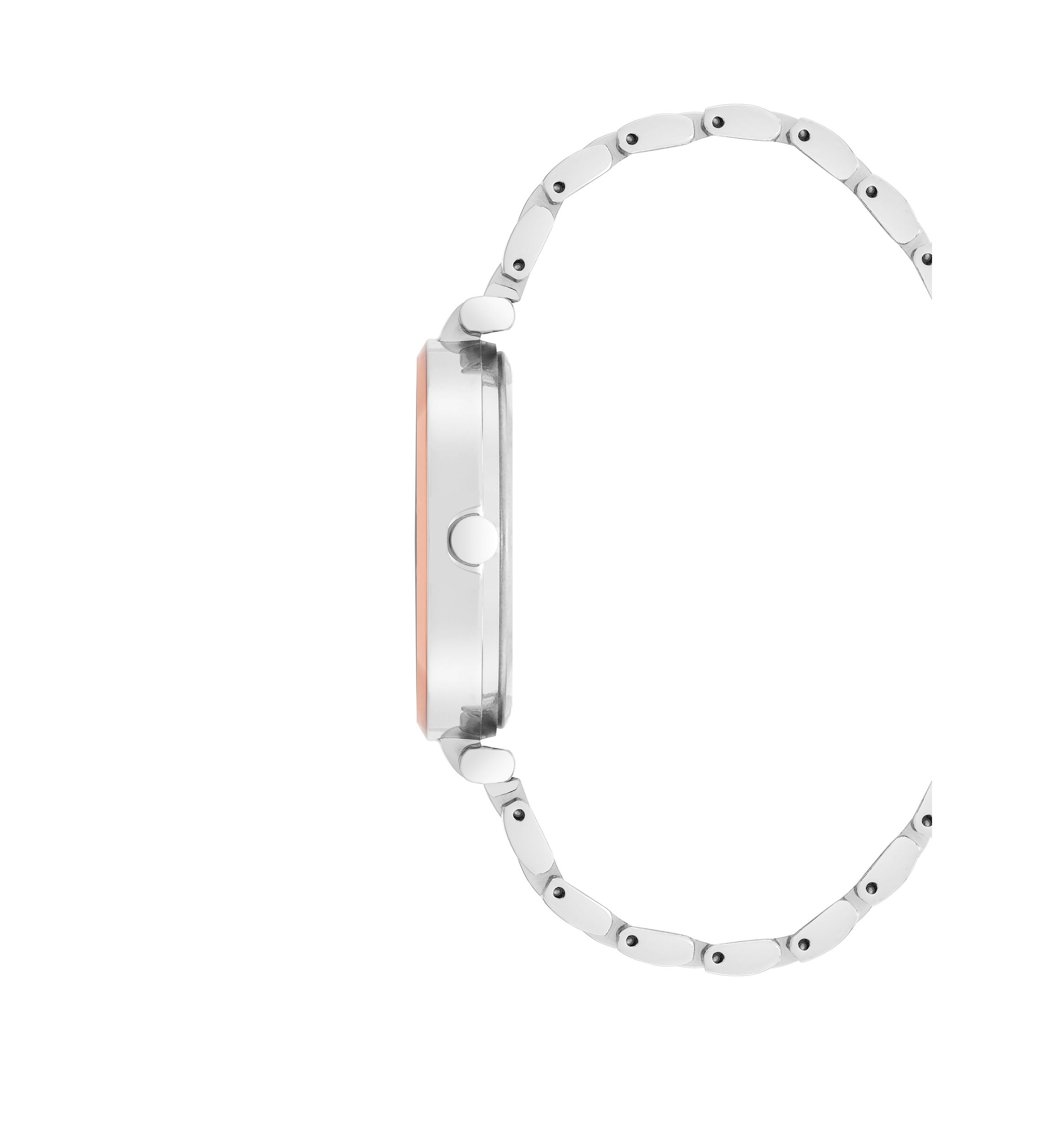 Womens 36 Millimeter Silver-Tone Metal Link Bracelet Watch 