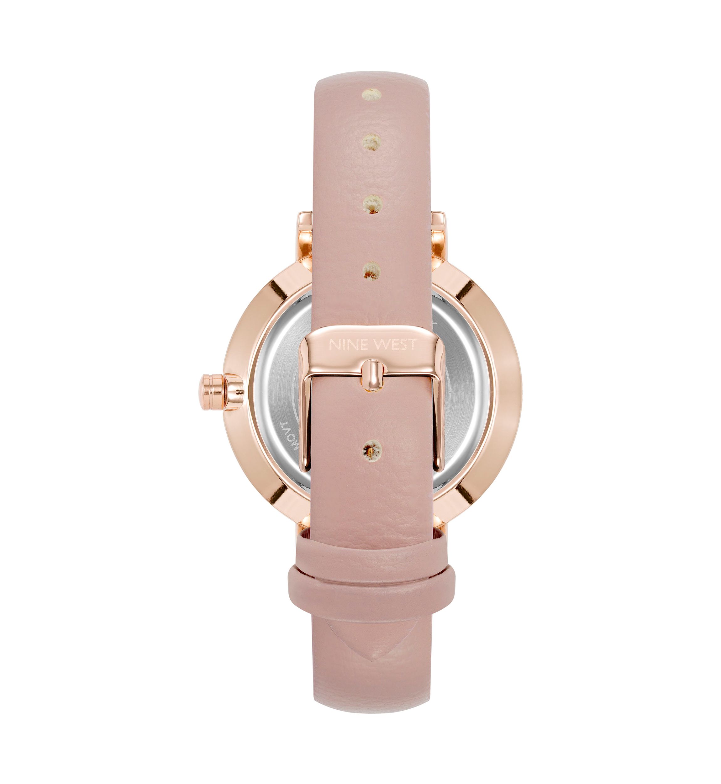 Quartz Modern Polyurethane Leather with Floral Dial Watch