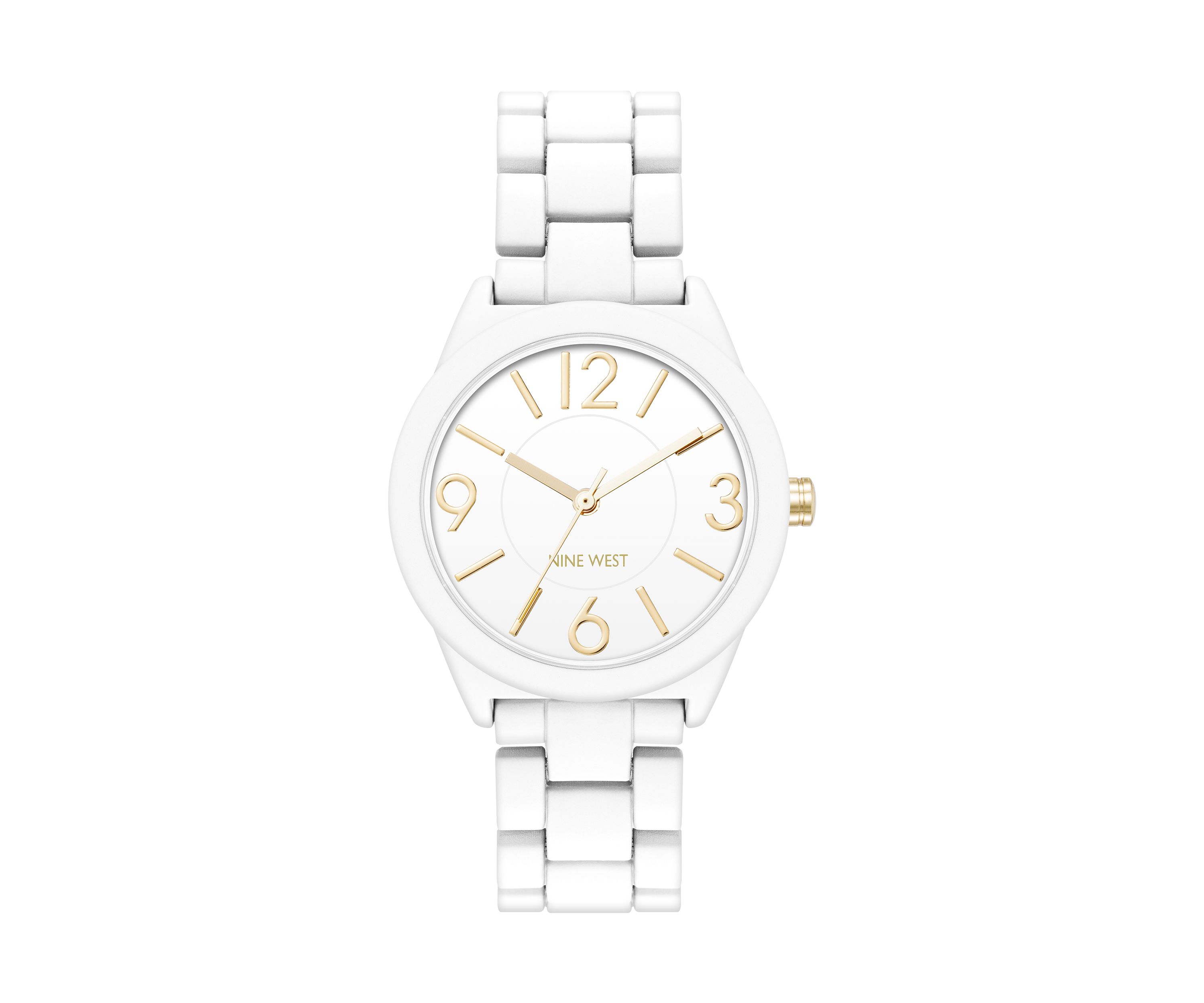 Quartz Casual White Metal Alloy Link Watch