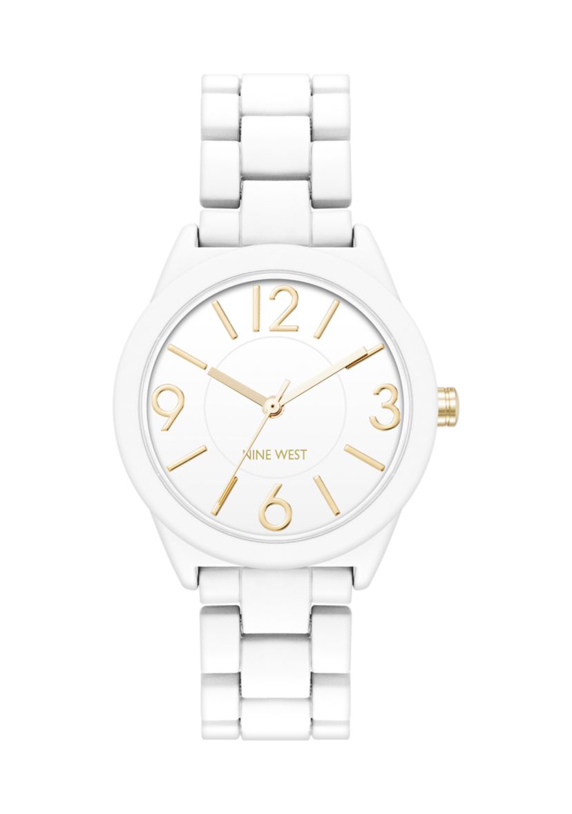 Quartz Casual White Metal Alloy Link Watch