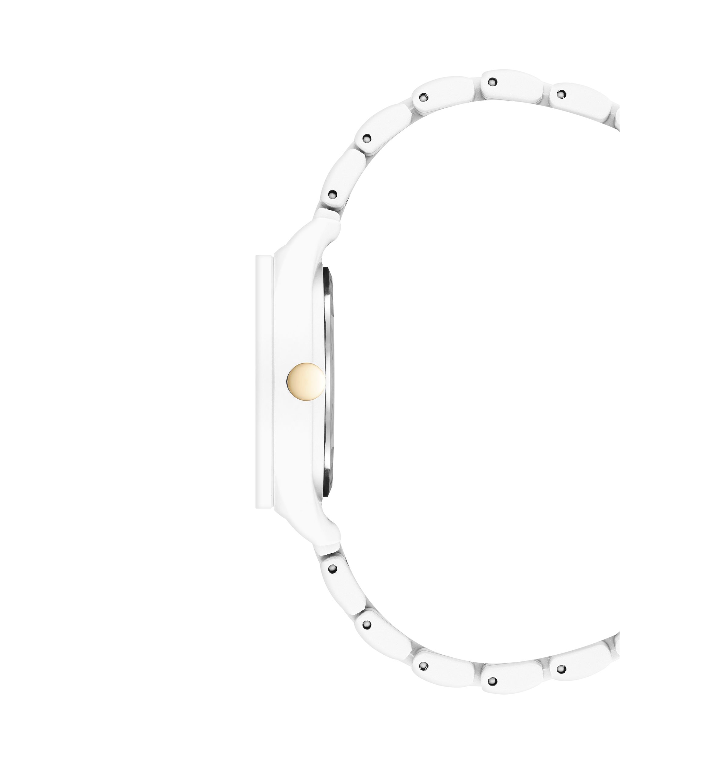 Quartz Casual White Metal Alloy Link Watch