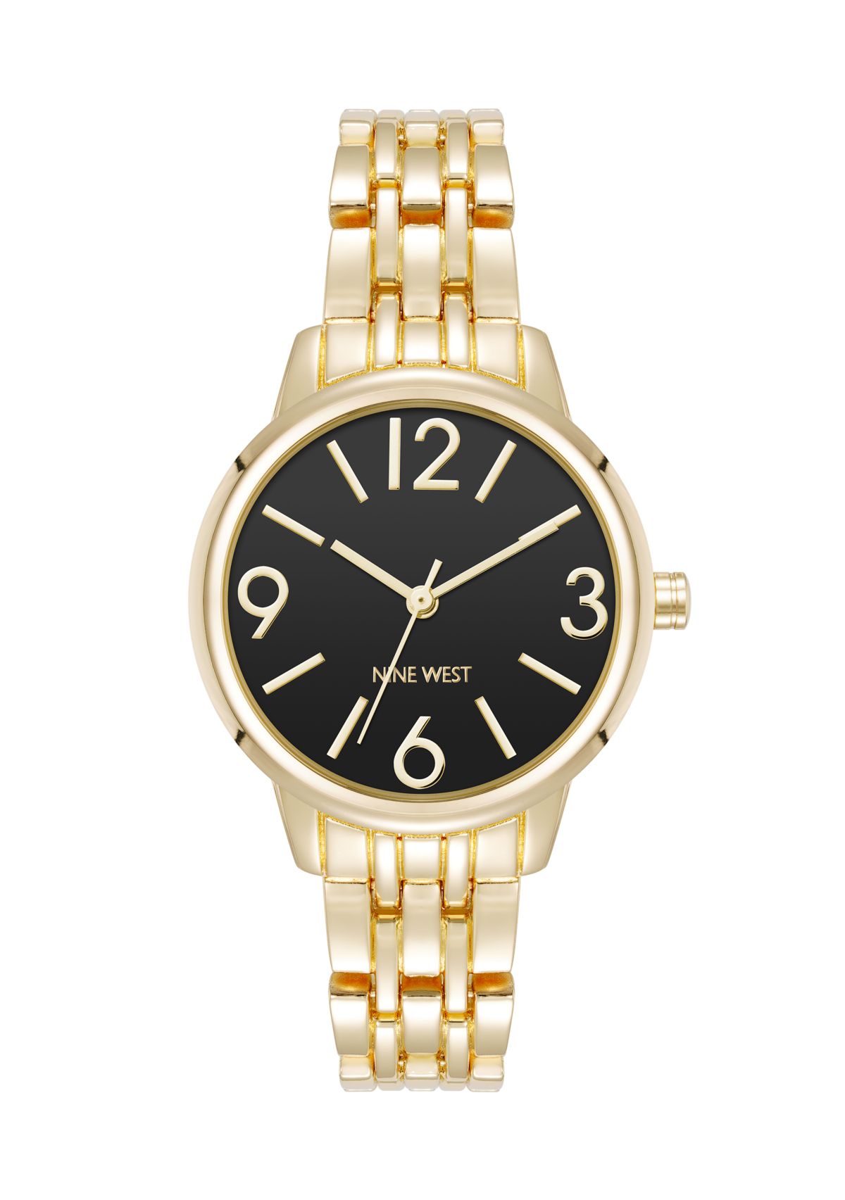 Quartz Gold-Tone Alloy Metal Link Bracelet Watch