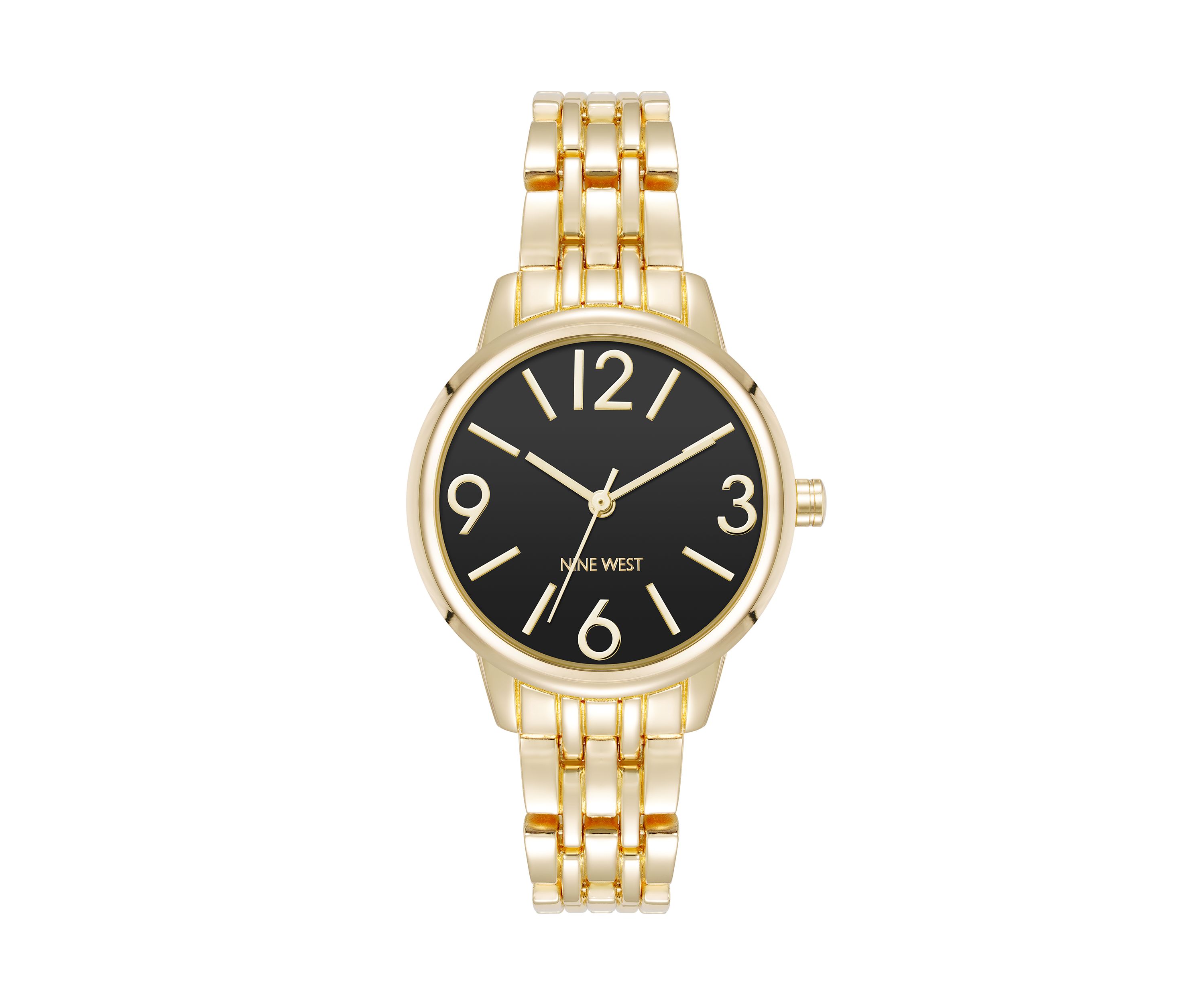 Quartz Gold-Tone Alloy Metal Link Bracelet Watch