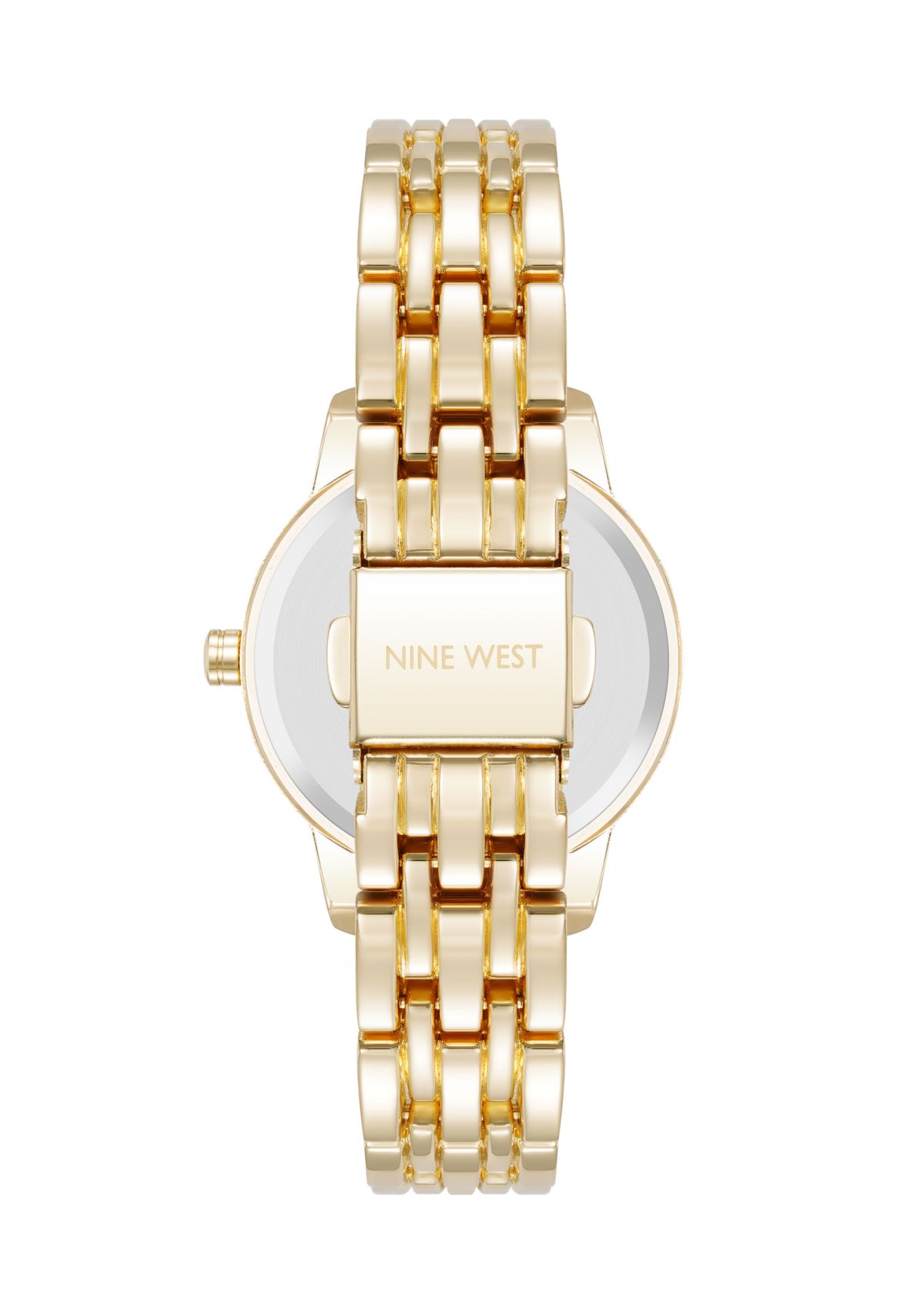 Quartz Gold-Tone Alloy Metal Link Bracelet Watch