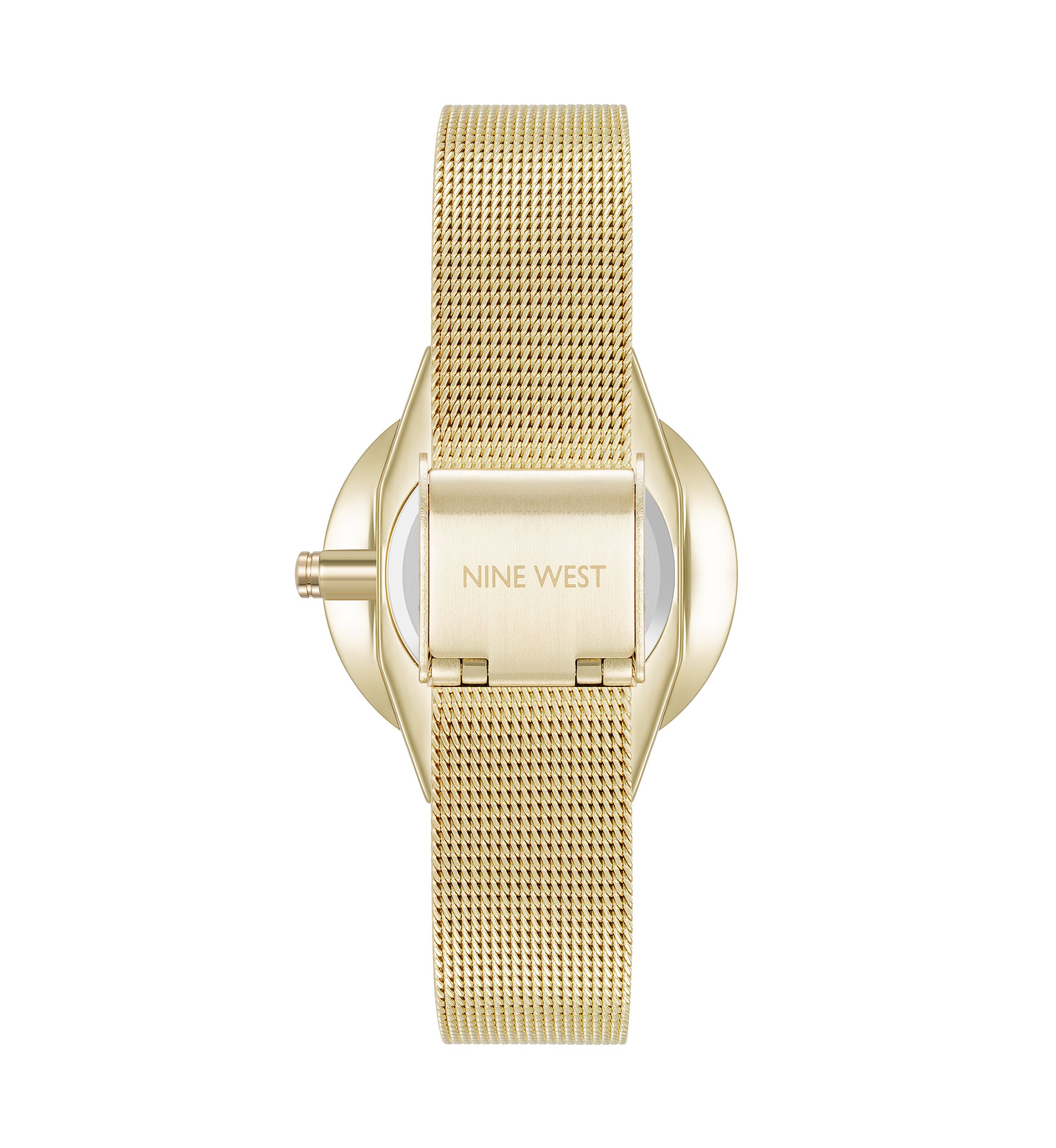 Quartz Gold-Tone Stainless Steel Mesh Bracelet Watch