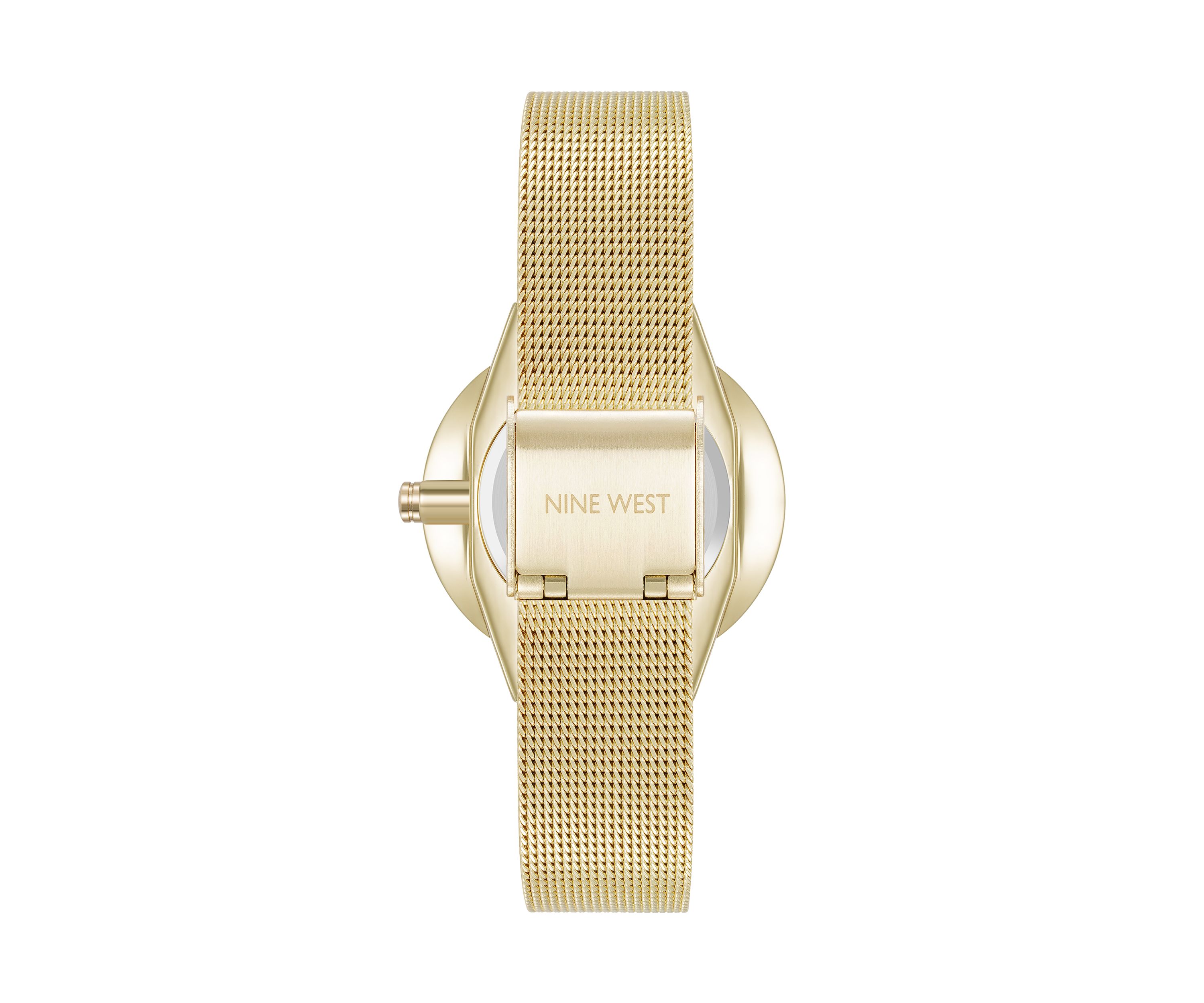 Quartz Gold-Tone Stainless Steel Mesh Bracelet Watch
