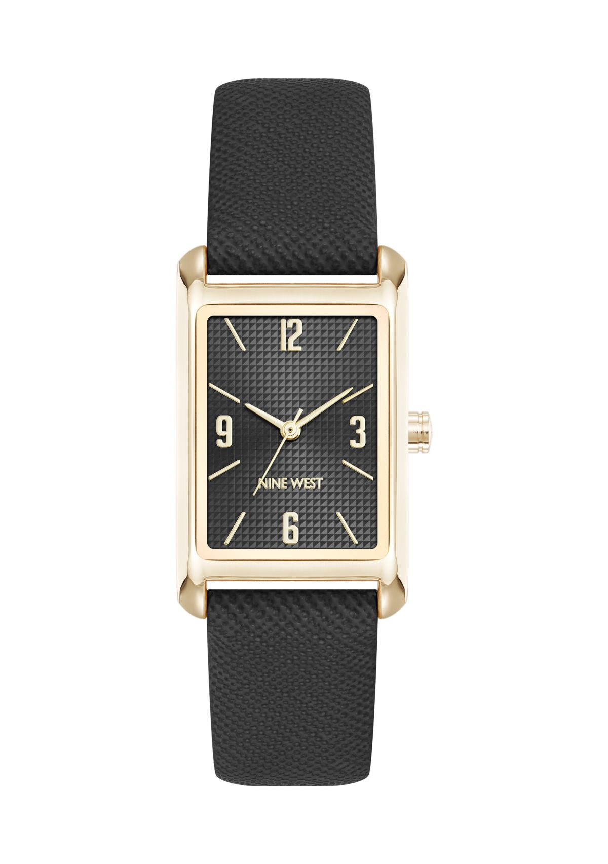 Quartz Rectangular Polyurethane Leather Band Watch