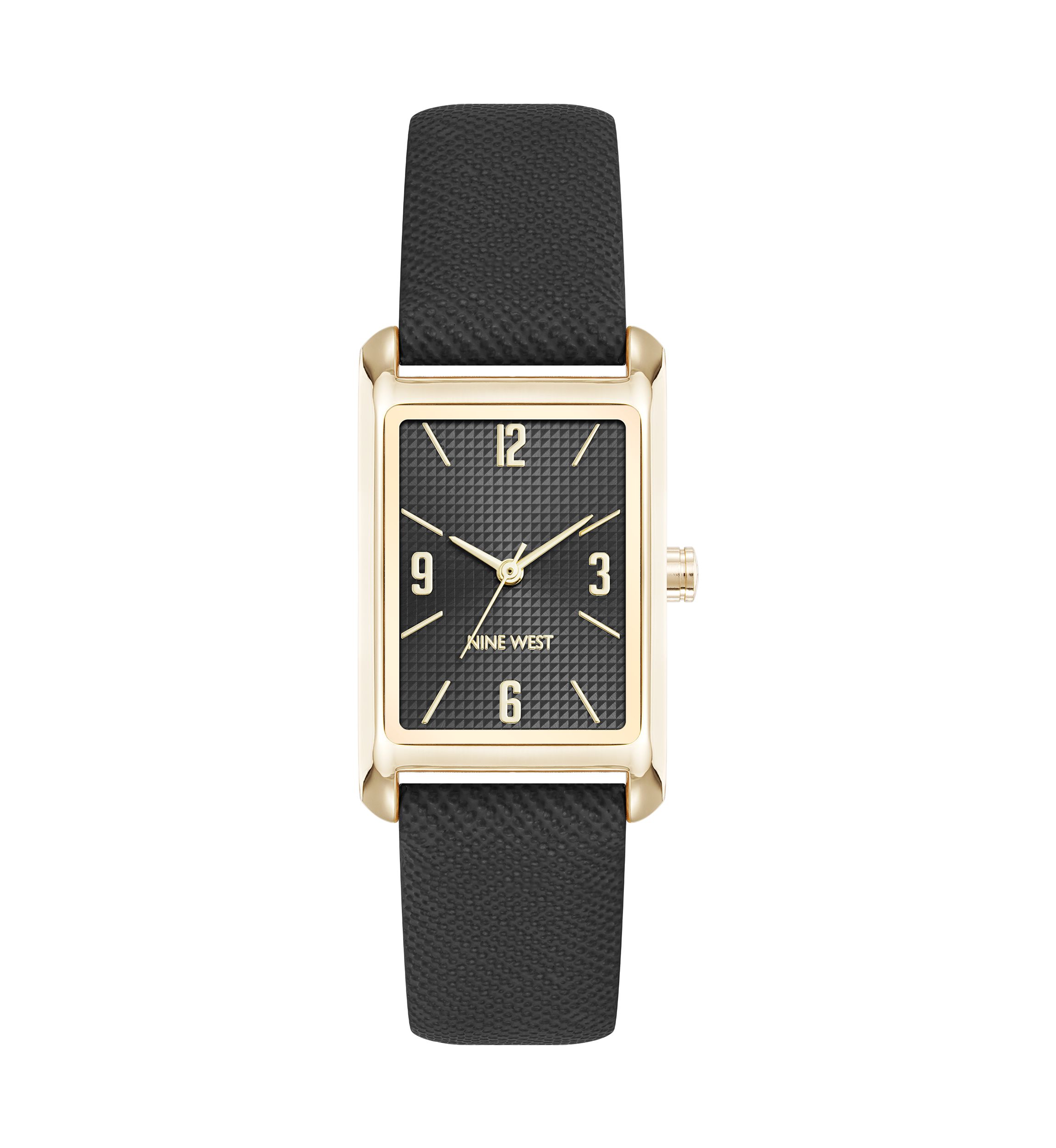 Quartz Rectangular Polyurethane Leather Band Watch